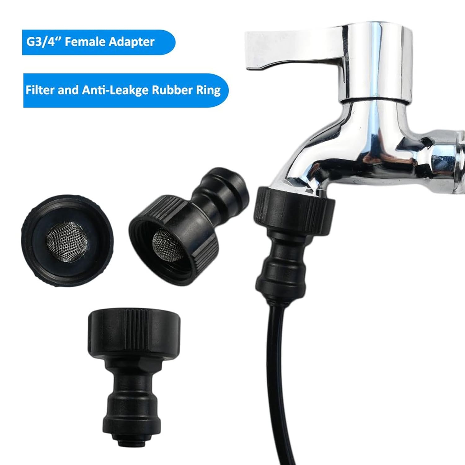 Garden Irrigation System,100Ft/30M Drip Irrigation Kit (Pipes Can Be Cut), Saving Water Automatic Irrigation System Set for Garden, Lawn, Greenhouse, Plants image number 2