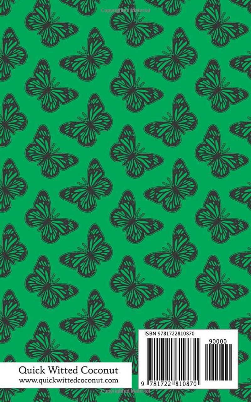 Butterfly Notebook - Ruled Pages - 5X8 - Premium: (Lime Green Edition) Fun Notebook 96 Ruled/Lined Pages (5X8 Inches / 12.7X20.3Cm / Junior Legal Pad / Nearly A5)