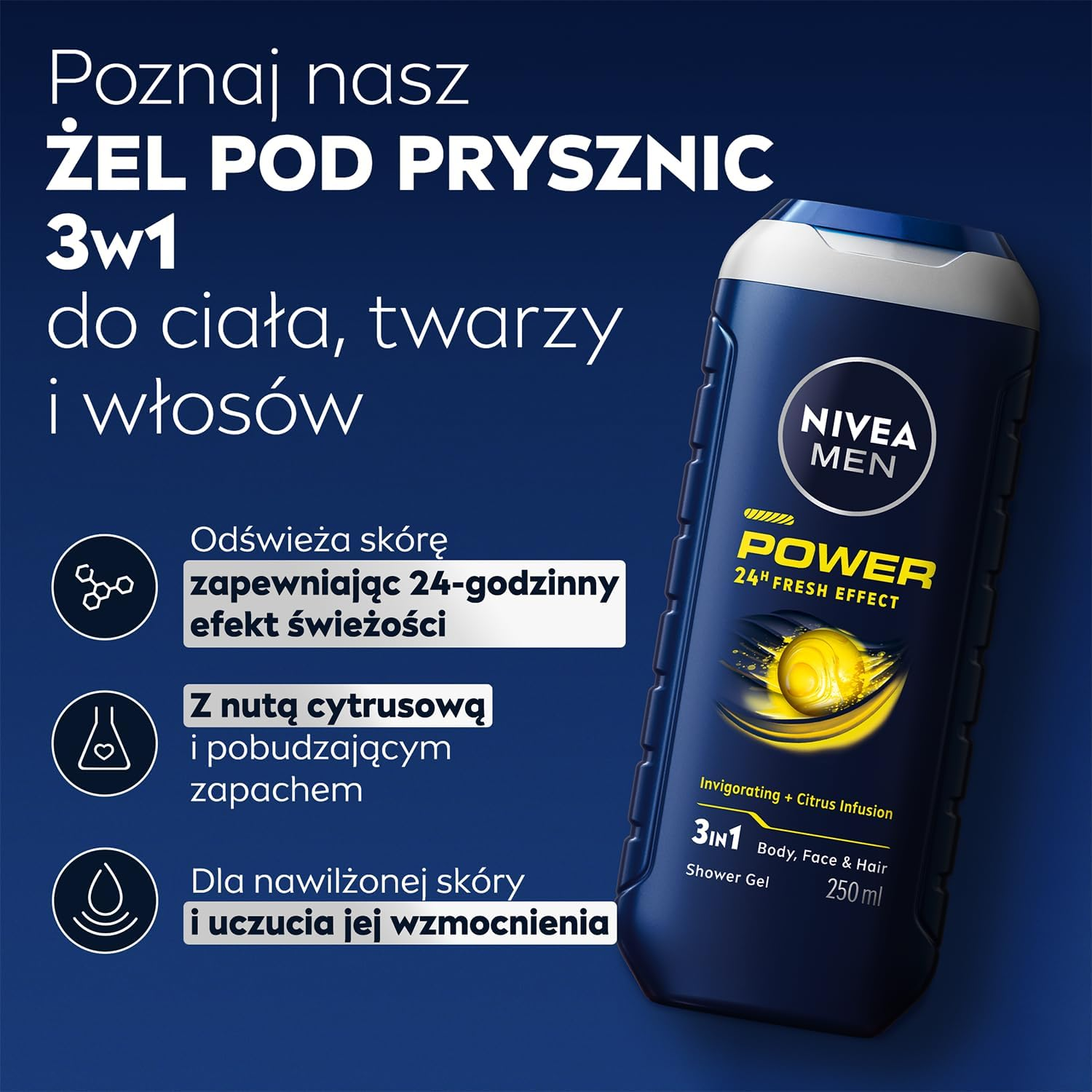 NIVEA Power Fresh Shower Gel 500 Ml image number 6