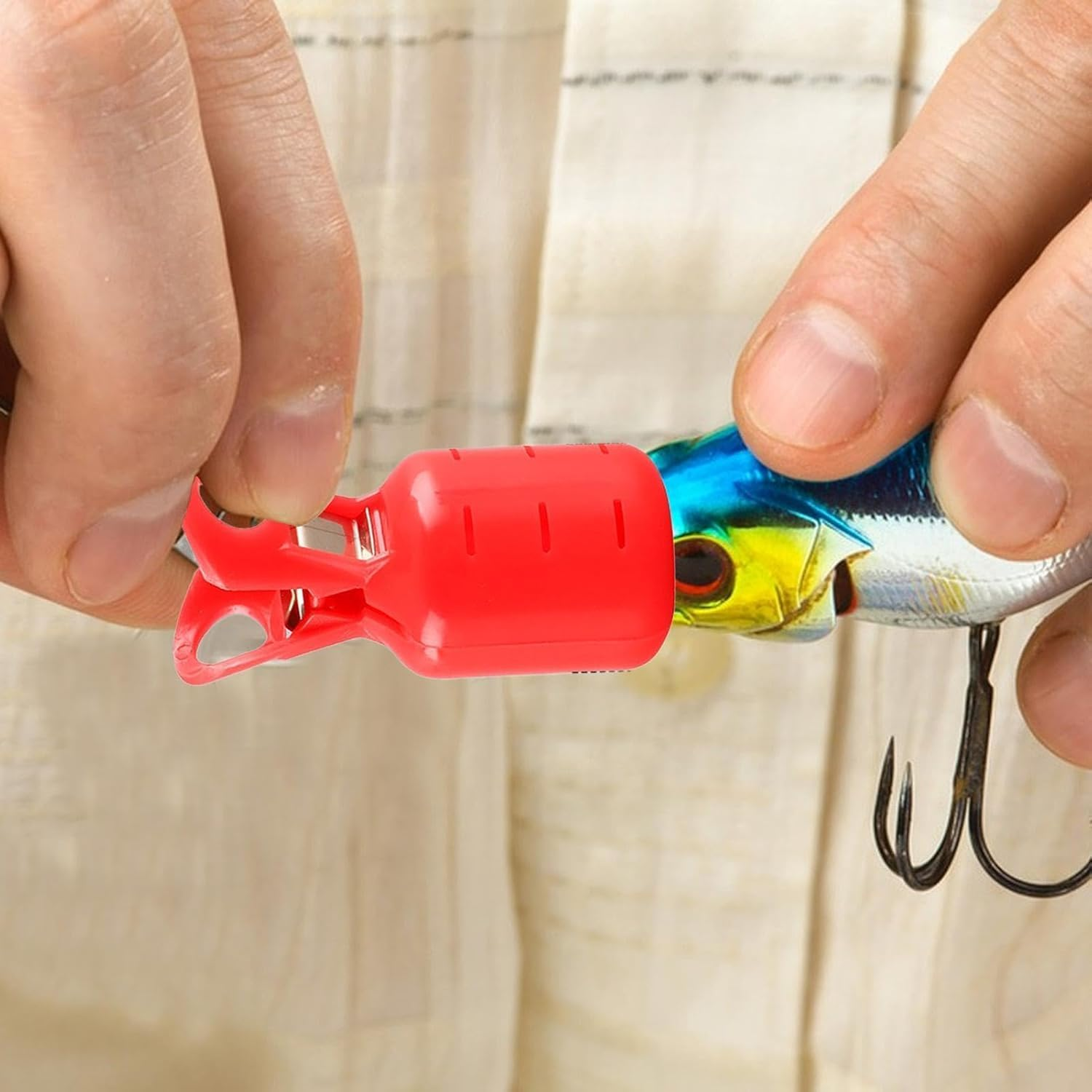 Ksngtixe 10Pcs Fishing Hook Covers Squid Bait Hook Protectors Lightweight Durable Fishing Hook Guards for Saltwater Freshwater Fishing Accessories image number 6