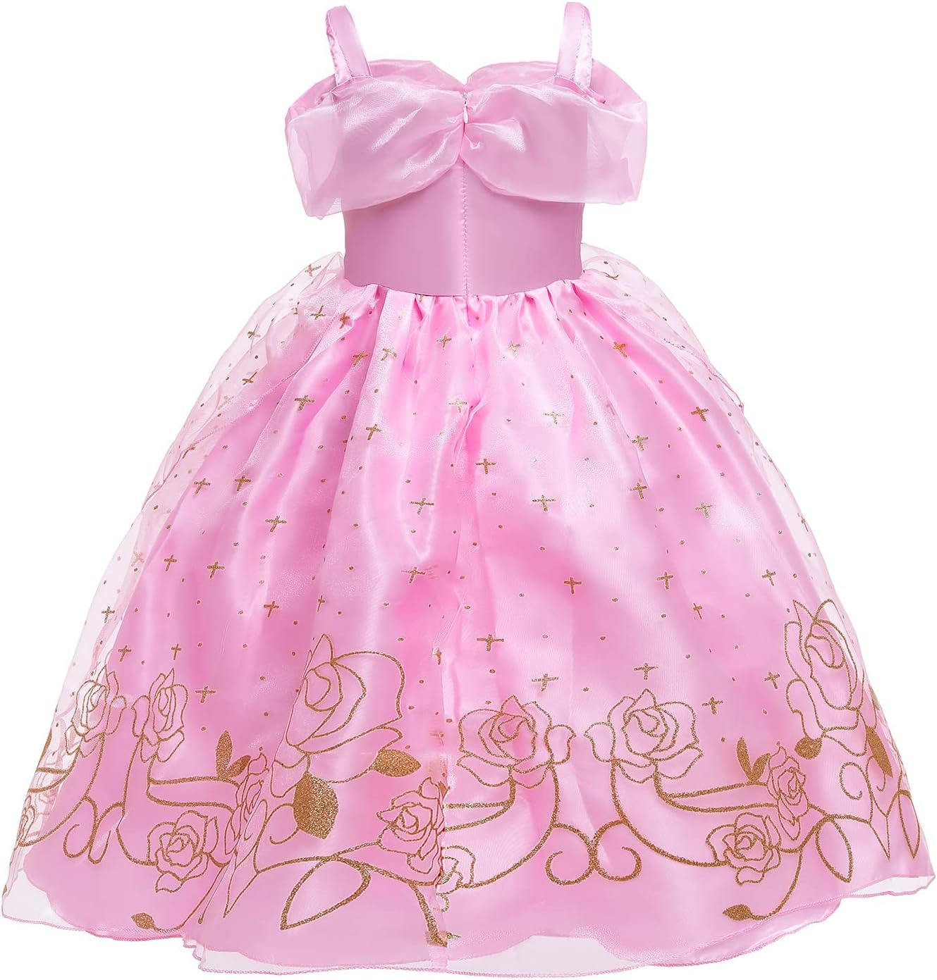 Princess Aurora Costume for Girls Birthday Party Outfit Halloween Cosplay Dress up with Accessories for 3-11 Years image number 2