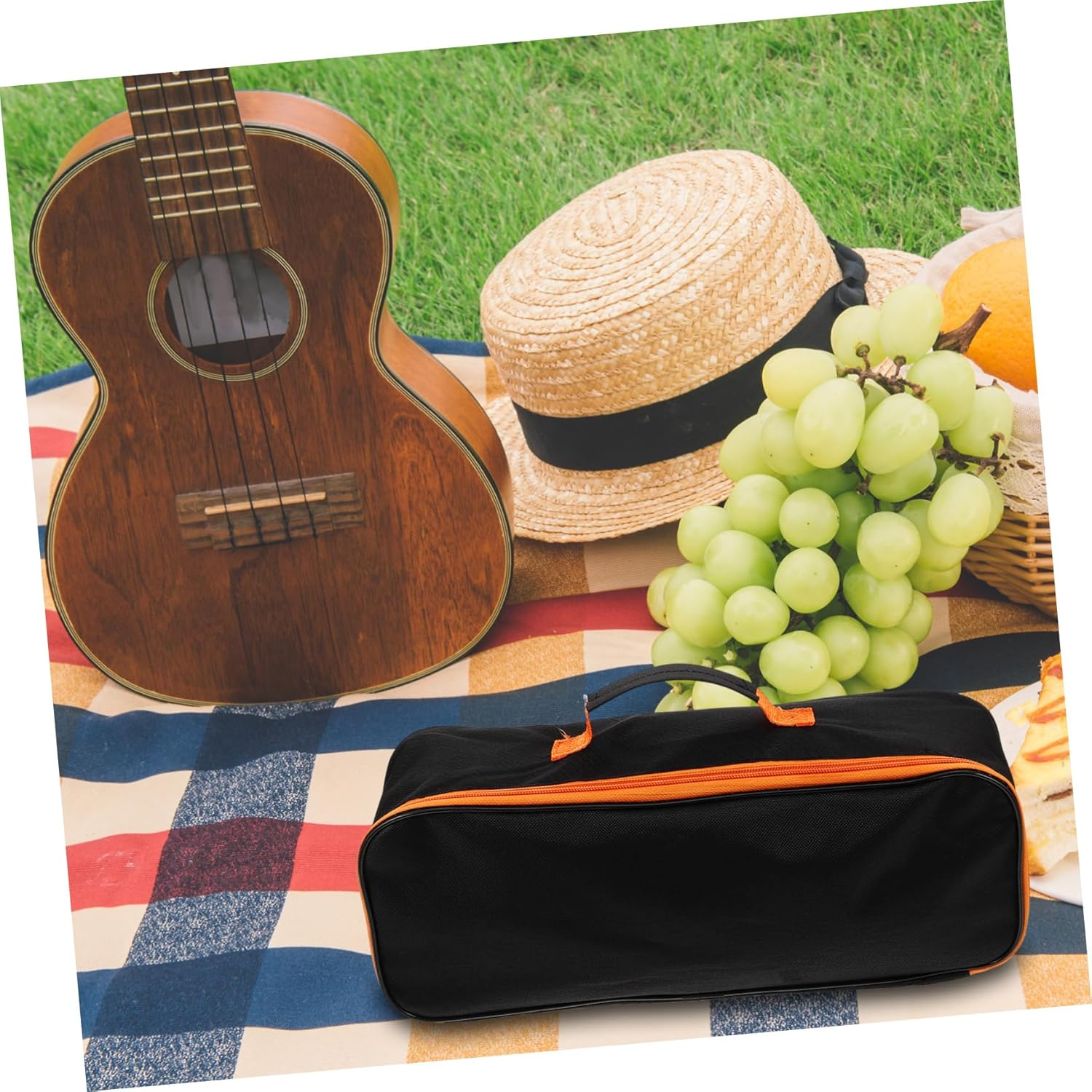 INOOMP Outdoor Grill Tool Storage Bag BBQ Tool Storage Handle Portable BBQ Grill Grill Camping Utensil Bag image number 4