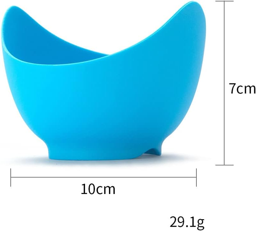 Tongke 4 Pack Silicone Egg Poacher - Non-Stick, BPA Free, Multi-Purpose, Microwave & Stovetop Safe, 3.9X2.7In, Multiple Colors image number 1