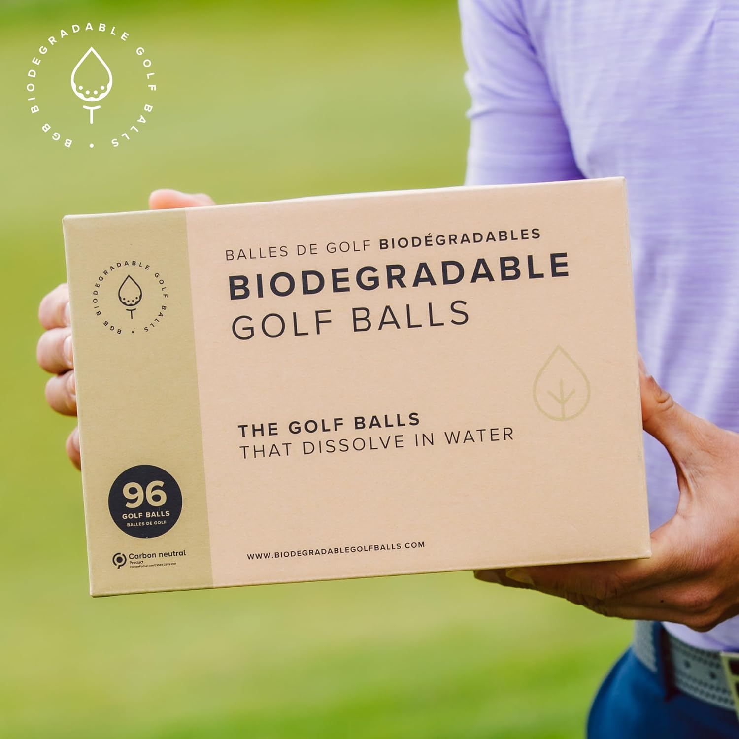 Biodegradable Golf Balls | Water Dissolvable Golf Balls, Eco Friendly Golf Gift | Water Soluble for Driving Ranges near Water, Perfect for Outdoor Practice | Dissolves in 2-4 Weeks image number 6