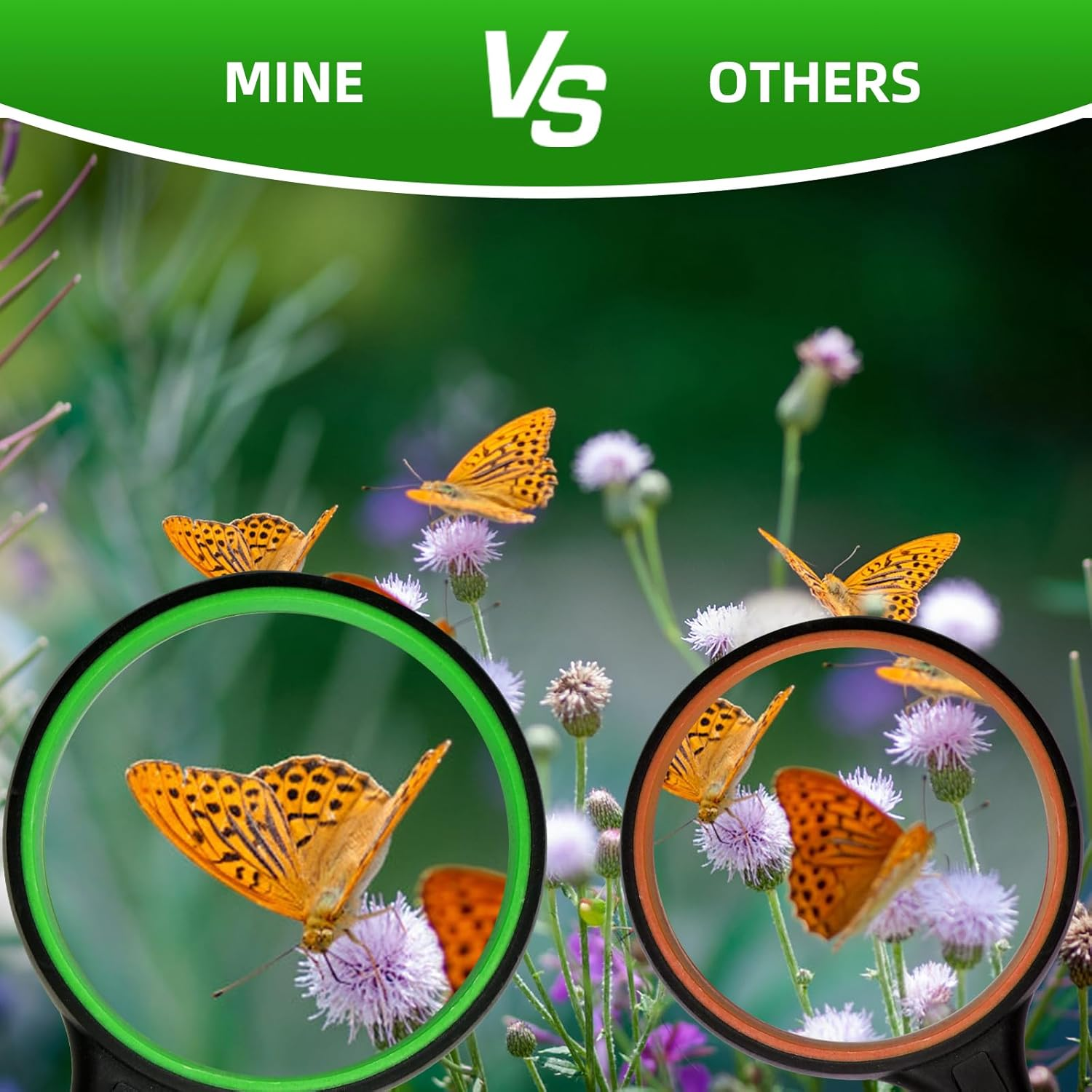 Magnifying Glass75Mm 10X Handheld Reading Magnifier for Seniors & Kids, Magnifying Glass for Book Newspaper Reading, Kids Nature Hobby and Science image number 2