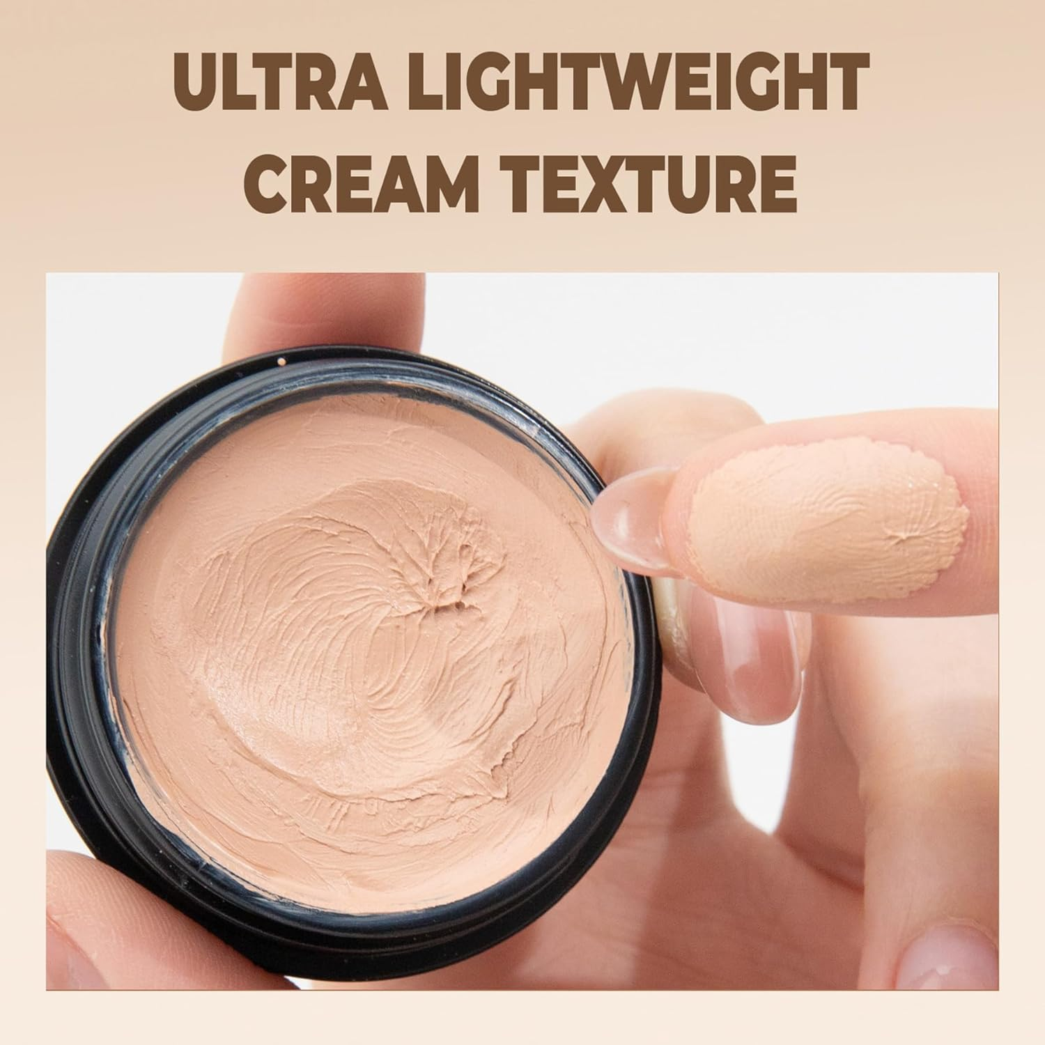Full Coverage Concealer Cream &ndash; Waterproof Long-Lasting Corrector for Dark Circles, Tattoos, Blemishes & Scars, Lightweight & Natural Finish image number 5