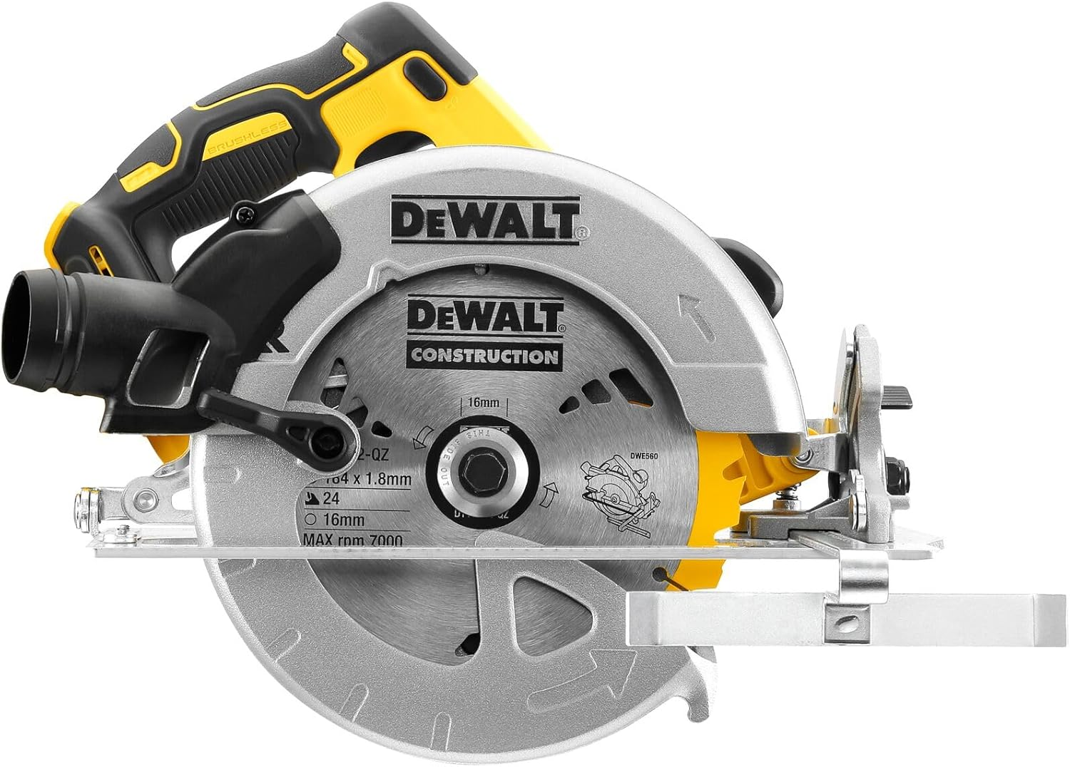 Dewalt 18V XR Brushless 184Mm Circular Saw Bare Unit image number 3