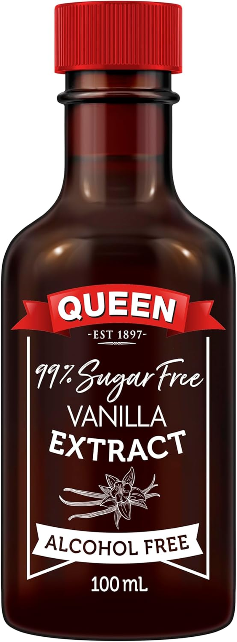Queen 99% Sugar Free, Alcohol Free Vanilla Extract 100 Ml image number 1