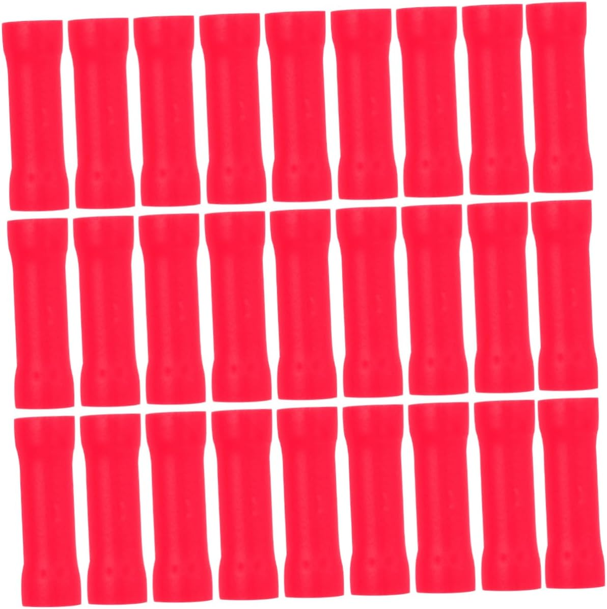 KICHOUSE 100Pcs Heat Shrinkable Wire Terminals Cable Gland Electrical Connectors Splice Crimp Connectors Wire Splice Automotive Wire Connectors Butt Terminal Welding Wire Copper Stitching image number 4