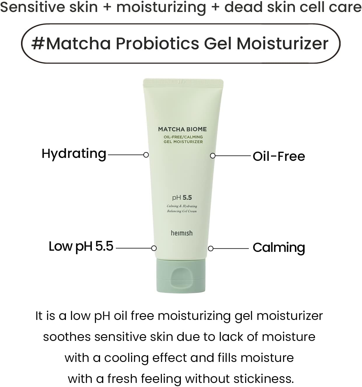 Heimish Matcha Biome Oil-Free Calming Gel Moisturizer 100 Ml image number 1