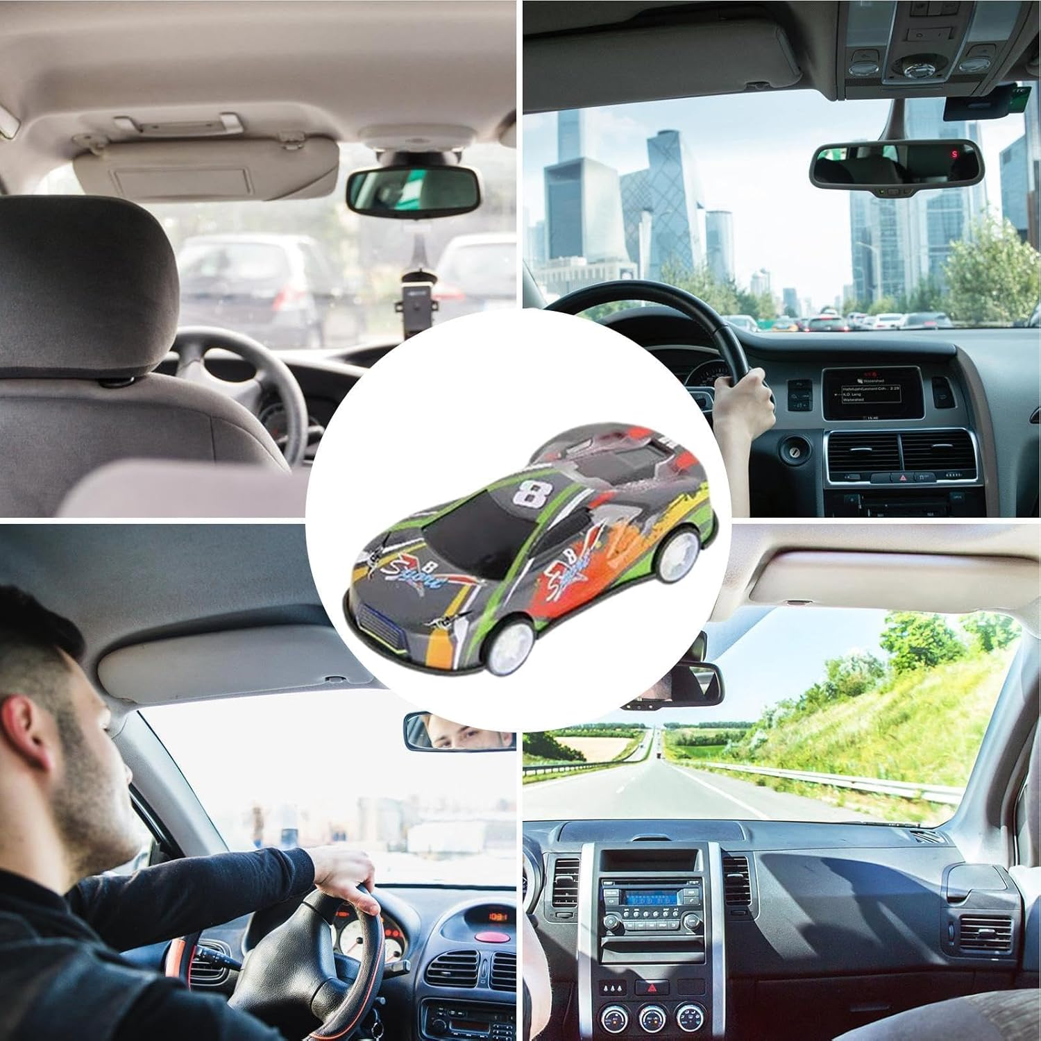 1 Piece Car Model Drifting Spin Ornament, Alloy Car Dashboard Decoration, Dynamic Drift Spin, Car Display, Unique Car Decoration, Improved Driving Enjoyment, Model Ornament Gift(Random Color) image number 6