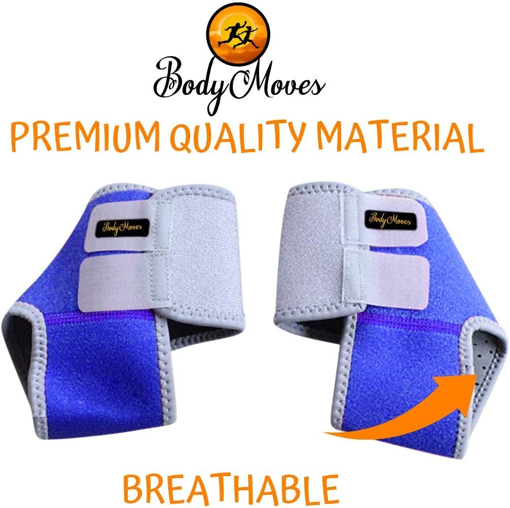 Bodymoves Kid'S Ankle Brace Support plus Hot and Cold Ice Pack (Active Blue, SMALL for Little Kids (US 12-3)) image number 2