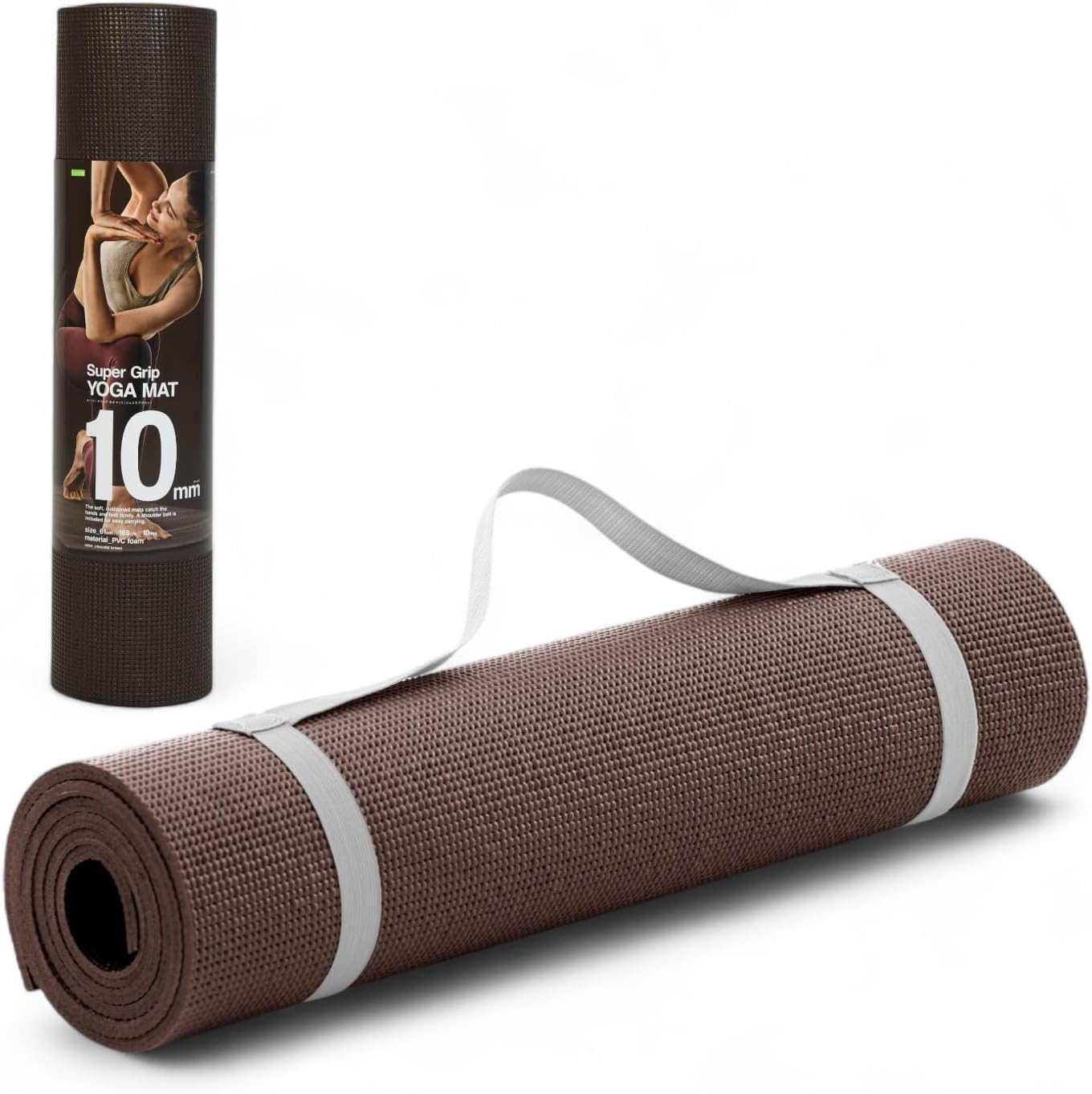 La-Vie(ラヴィ) スーパーグリップヨガマット 肩掛けバンド付き 【メーカー純正品】