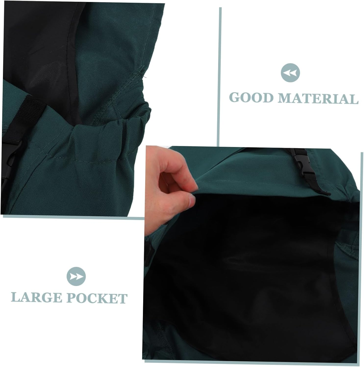 BESPORTBLE Large Pocket Apron for Picking Washable Gardening Apron Adjustable Harvesting for Garden Outdoor Use image number 3