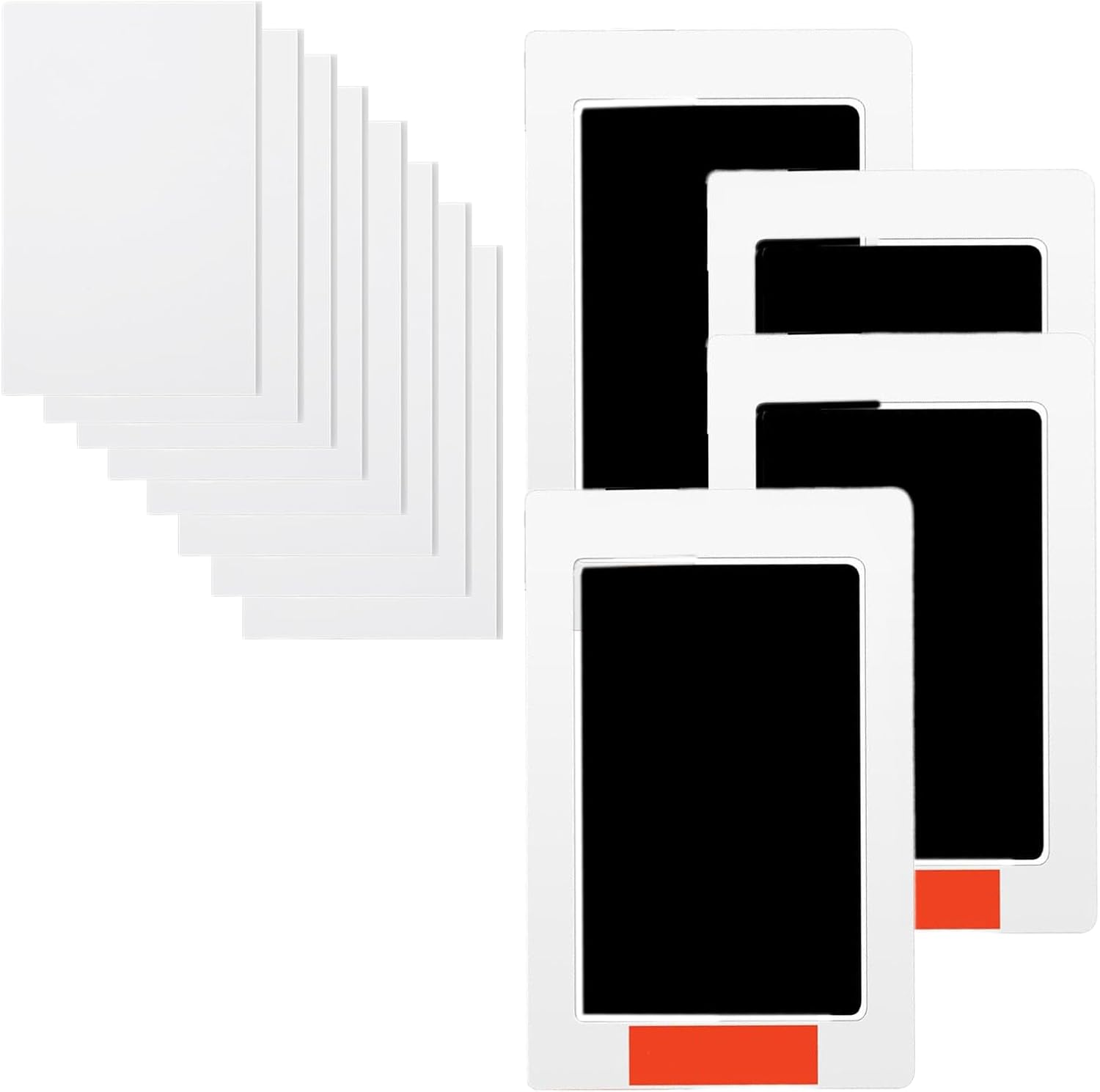 Jeyzuroa 4Pcs Inkless Hand & Footprint Kit - Baby & Pet Paw Print Keepsake Set with 4 Ink Pads, 8 Cards | Clean Touch Memory Maker for Newborns & Dogs image number 4