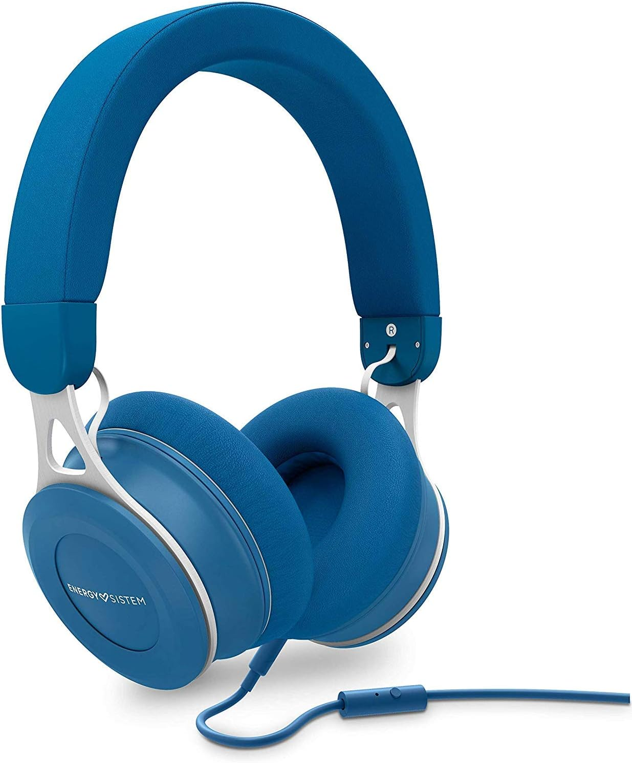 Energy Sistem Headphones Urban 3 Mic Blue (Deep Bass, Comfortable Ear Pads,Metal Finishes, Control Talk) image number 2