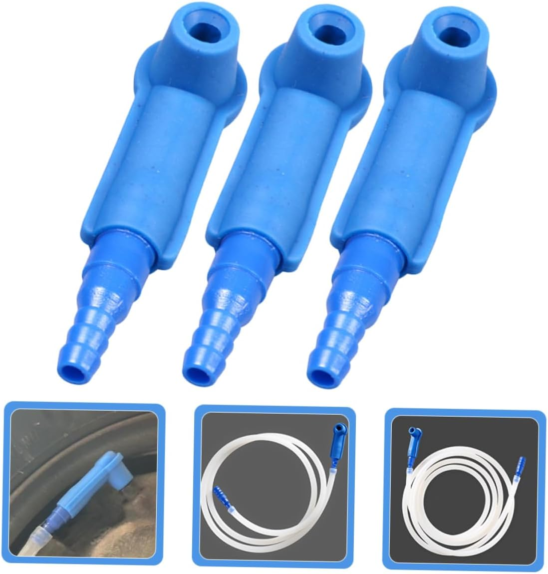 GARVALON 8Pcs Automotive Brake Fluid Bleeder Connector Replacement Tool for Car Accessories