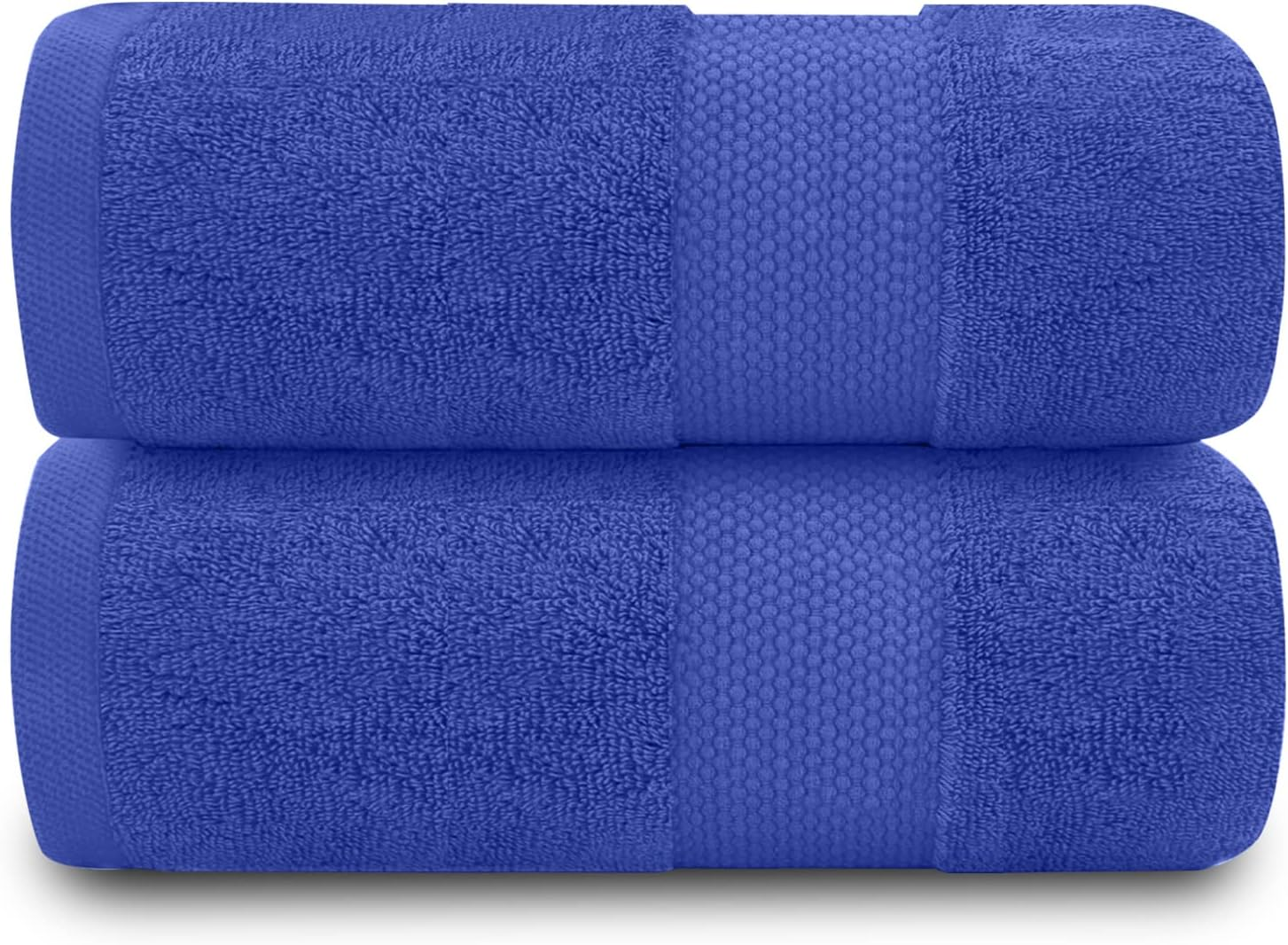 GC GAVENO CAVAILIA 700 GSM Bath Sheets - Large Bath Towels 2 Pack - Egyptian Cotton Towel Set - Quick Dry Towels - Soft Feel Towels - Royal Blue - 90X140 image number 3