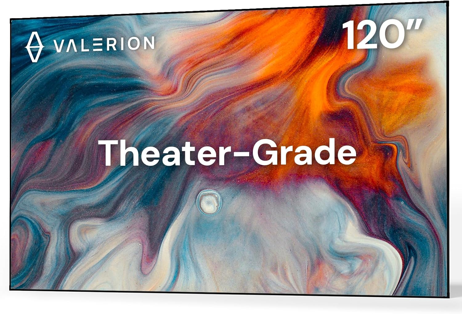 Valerion 120-Inch Fixed Frame Projector Screen, 1.3Db Gain, 80% Picture Quality Enhancement, 4K/8K Ultra HD, 3D Compatible, Works with Long Throw, Short Throw & Ultra Short Throw Projectors image number 3