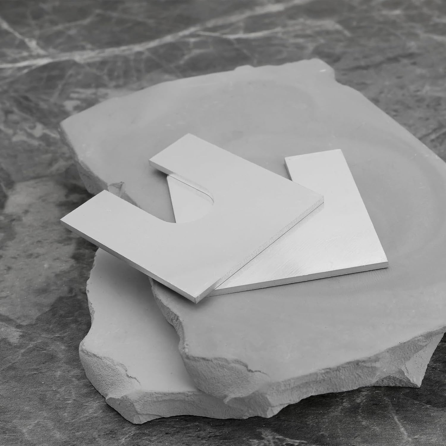 Emagtech 10Pcs Aluminium Packers Horseshoe U Shims Metal Spacers 50Mm X 50Mm with 17Mm Slots Fender Alignment U Shim Flat Plate Square Washer, 2Mm Thickness image number 2