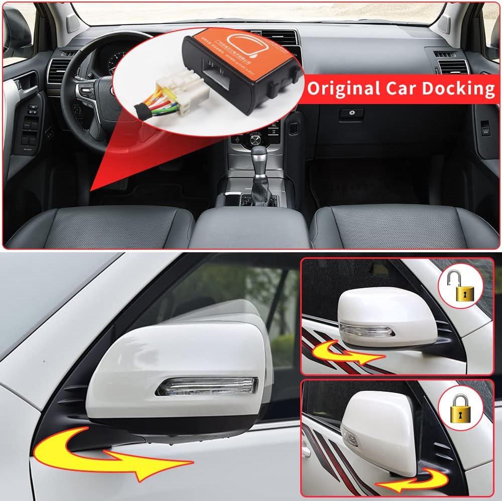 Automatic Folding and Expansion of Rearview Mirror for Toyota Land Cruiser Prado 150 LC150 2010-2017 2011 2012 2013 2014 2015 2016 Interior Modification Accessories (2010-2017 RHD LHD) image number 1