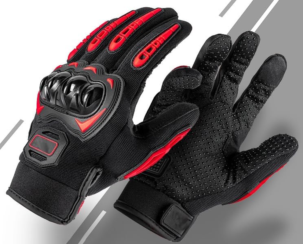 Full Finger Touchscreen Motorcycle Gloves for Men and Women - Ideal for BMX, ATV, MTB Riding, Road Racing, Cycling, Climbing, and Motocross image number 4