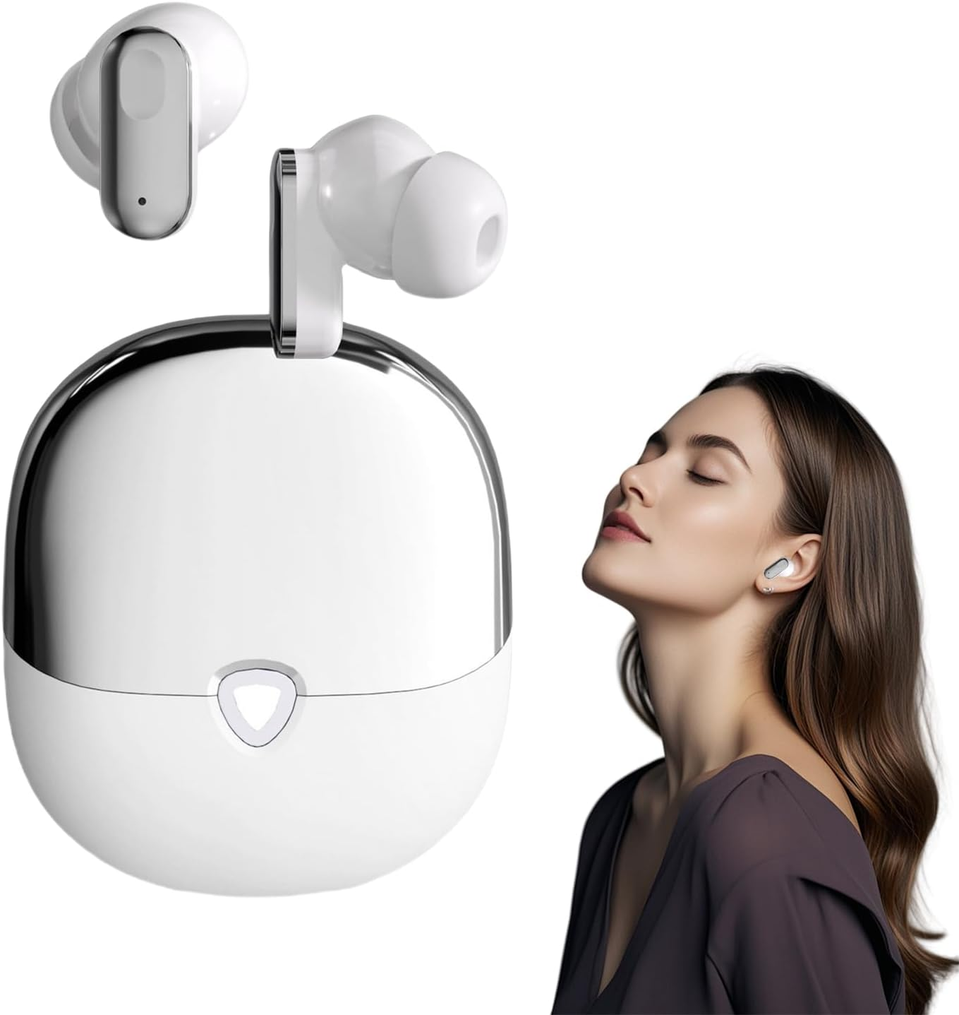 Wireless Headphones - Noise Cancelling Wireless Headphones | Clear Calls Stereo Deep Bass Sound, Long Playtime Headset Electronic Gadgets for Outdoor Travel Sports