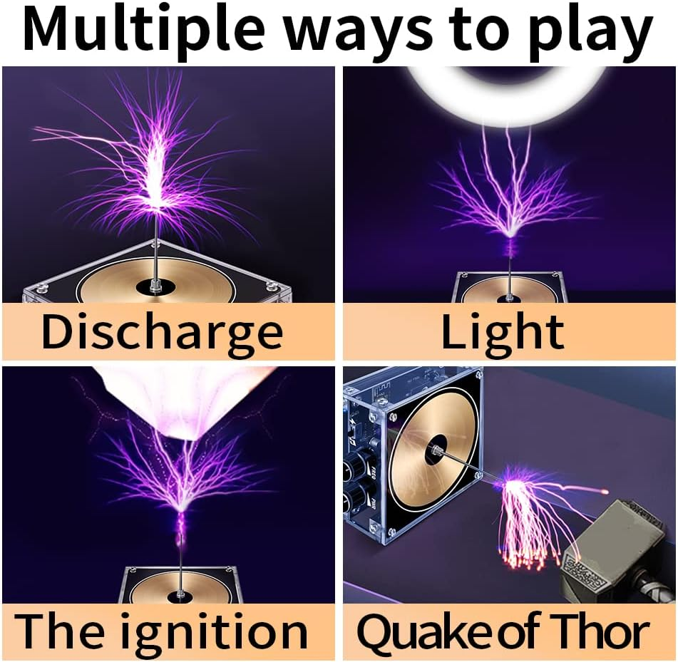 Multifunctional Electronics O Tesla Coil Module Plasma Speaker Sound Solid Science Experimental Toy Wi BT image number 5