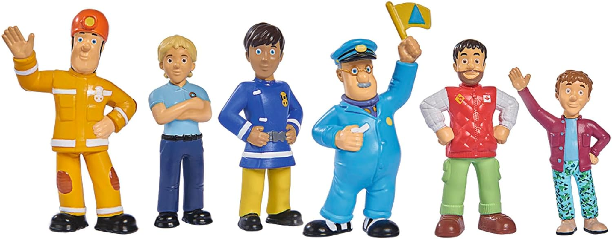 Simba 109252538038 Fireman Sam Figure Set - Fireman Sam Figure Set with 6 or 7 Figures, 5-7 Cm, from 3 Years, Random Selection image number 2