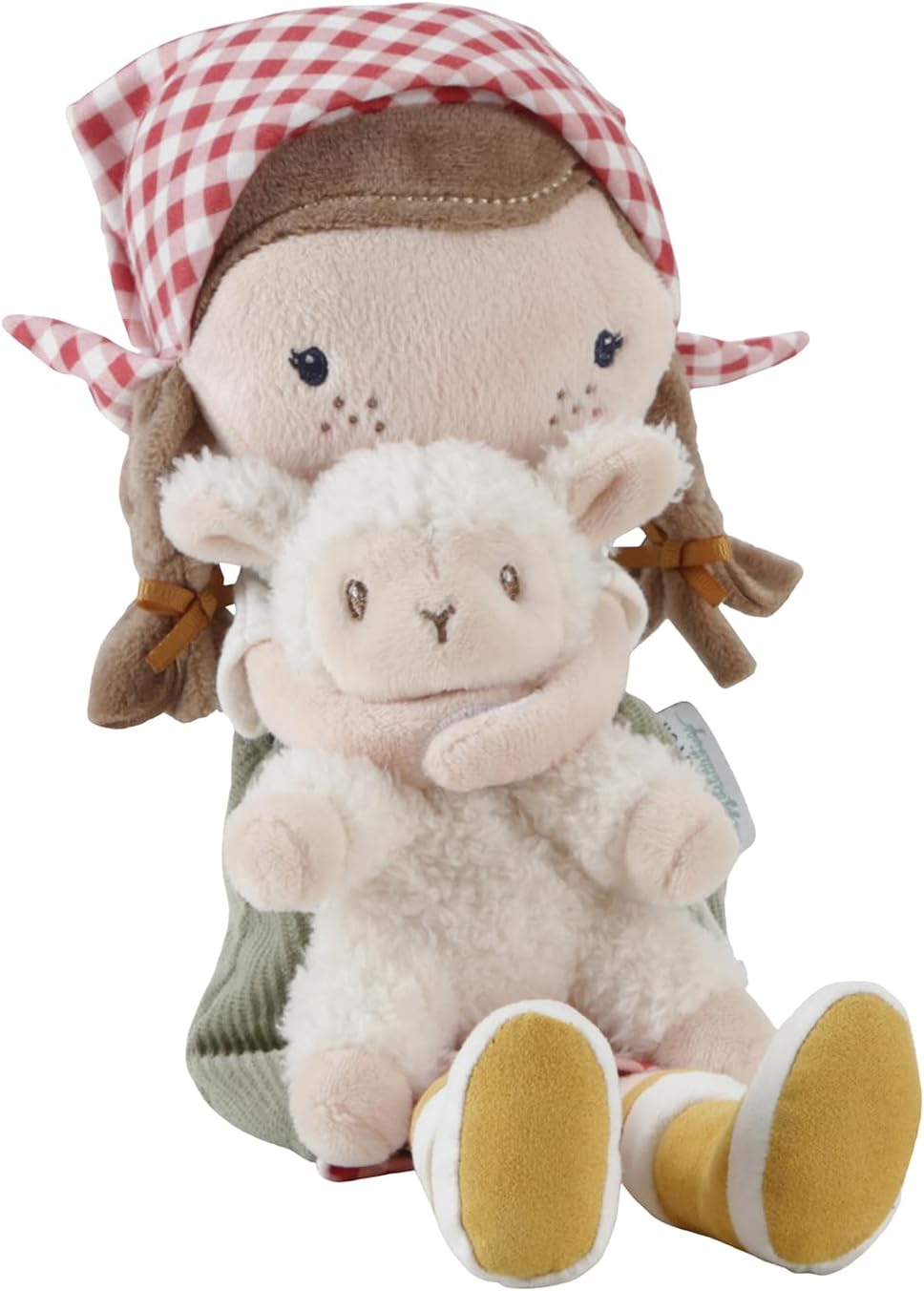 Little Dutch Cuddle Doll Farmer Rosa with Sheep, Size 35 Cm