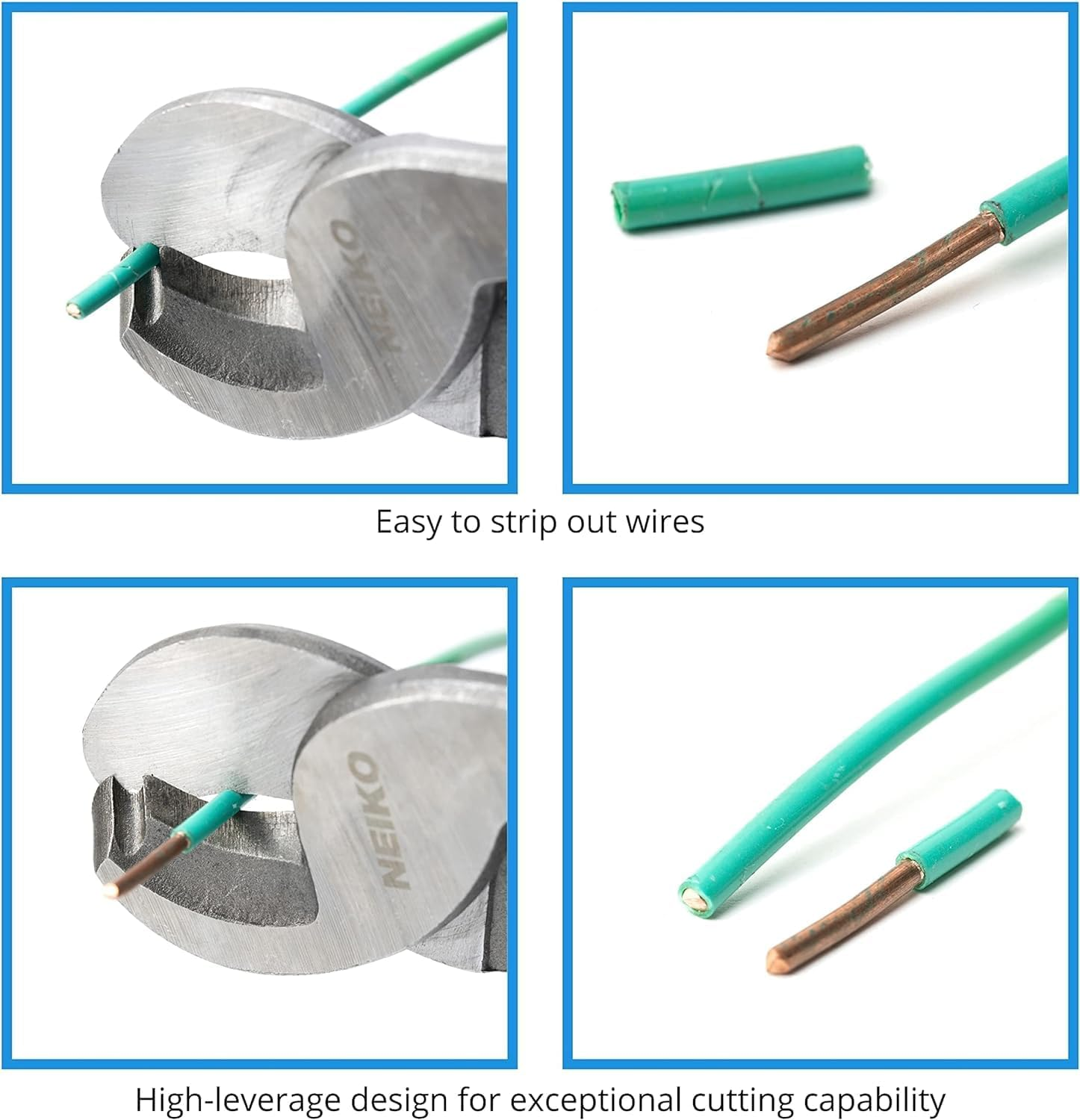 NEIKO 02039A Lug Crimping Plier and Cable Cutter Set, Battery Cable Crimping Tool, 8-0 AWG, 6Mm - 50Mm, Electrician Wire Crimper Tool image number 2