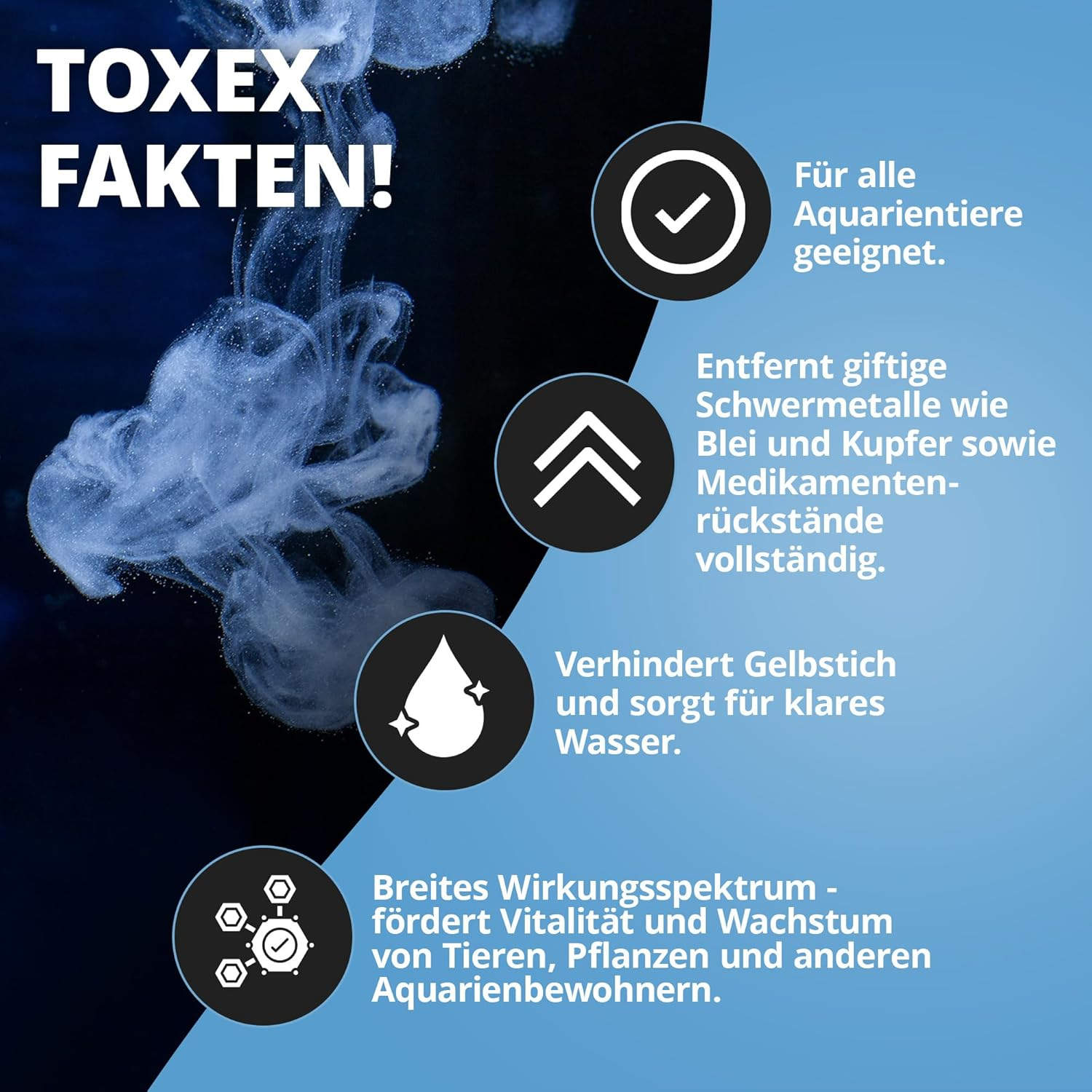 Natureholic - Crusta Toxex Liquid I Water Conditioner I Removes Organic Pollutants I Binds Heavy Metals I Makes the Water Crystal Clear I 125Ml image number 3