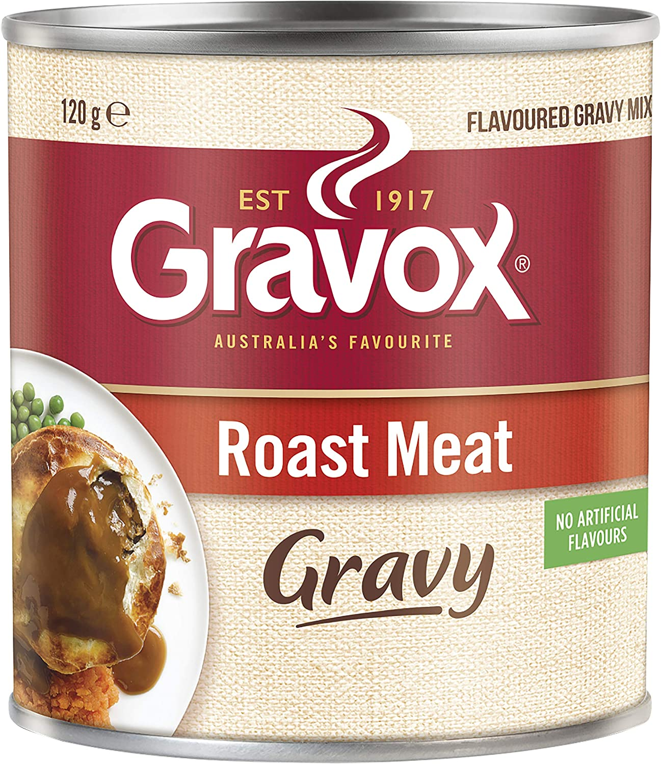 Gravox Roast Meat Gravy Mix Tin for Gravy and Liquid Stock Instant Gravy Powder 120G