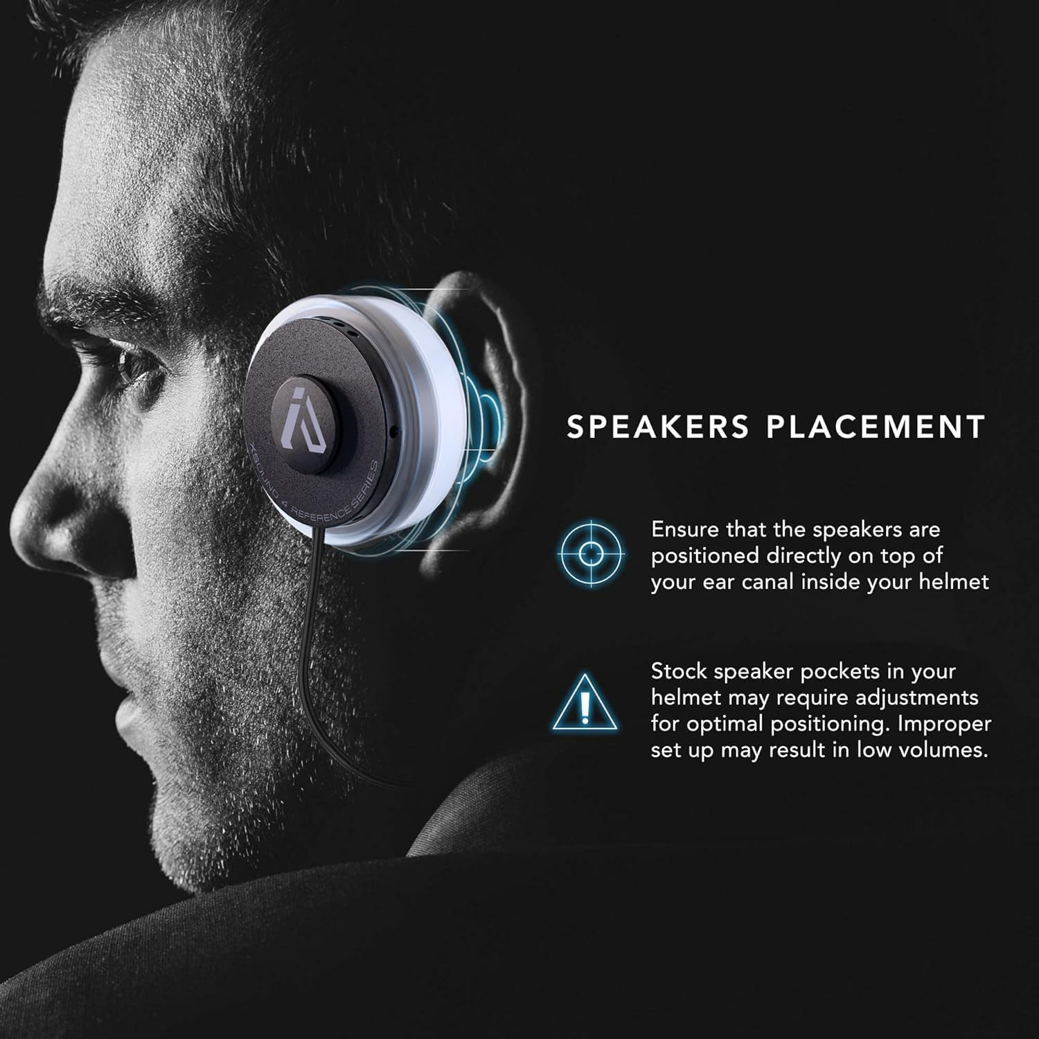 High Def Xsound 4 Helmet Speakers - Motorcycle Snowboard Helmet Speakers - Works with Most Comms with Earbud Ports &ndash; Includes Accessories for Install image number 4