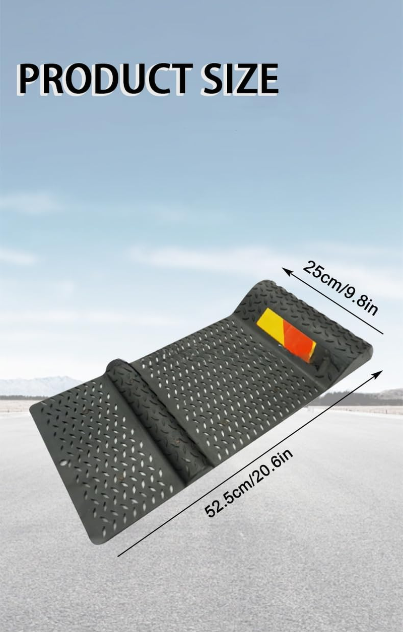 WEZCHUGHAOL Parking Mat,Easy to Install Adhesive， Garage Wheel Stopper Parking Aid,Antiskid Car Safety Park Aid - Gray image number 1