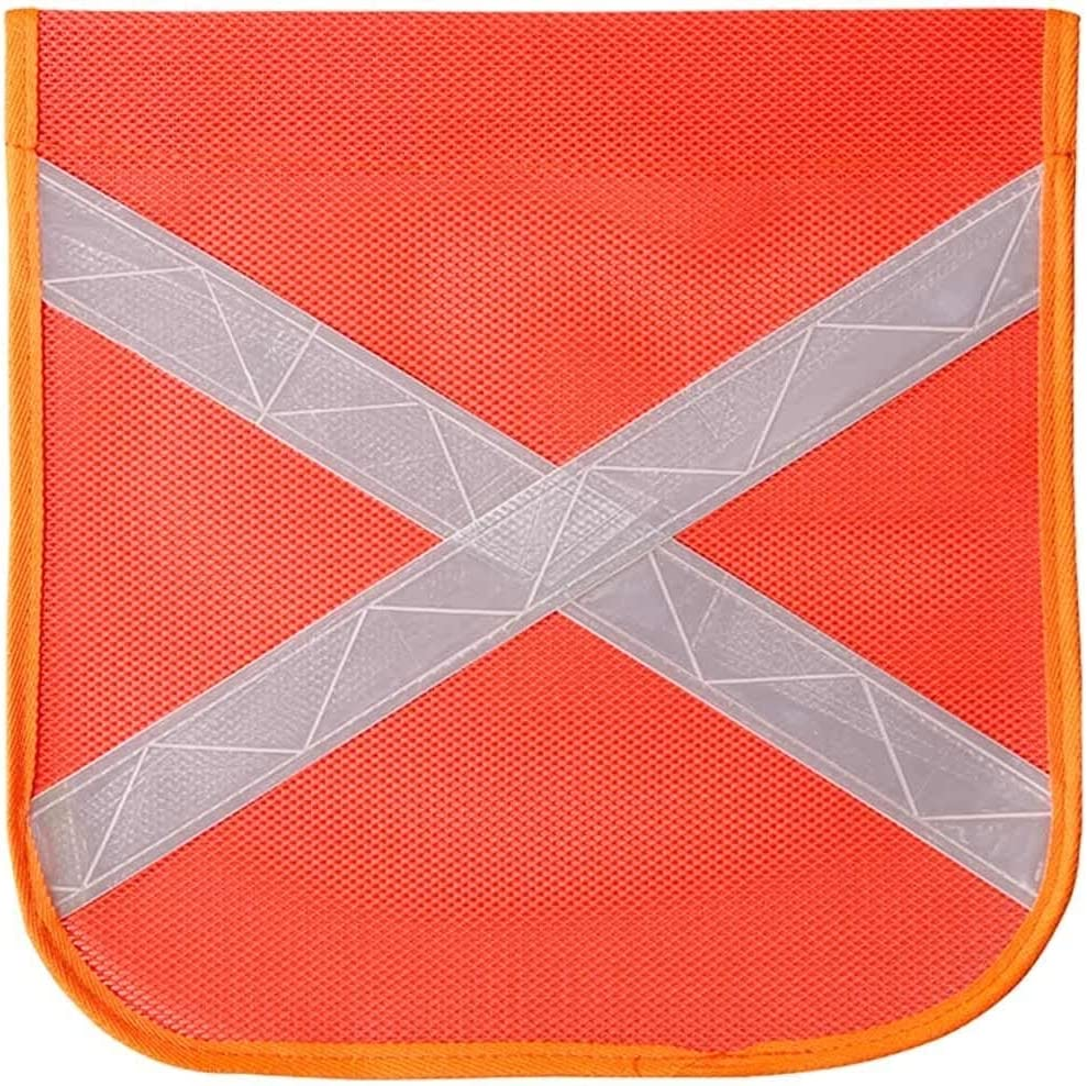 Bushranger SF02A Safety Flag Kit - 3 Piece with Storage Bag, Orange/White image number 2