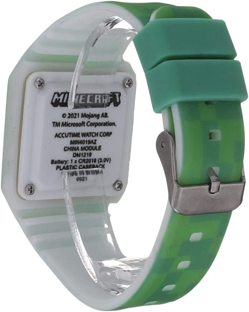 Accutime Kids Minecraft Character Digital Quartz Wrist Watch, Cool Inexpensive Gift & Party Favor for Toddlers, Boys, Girls, Adults All Ages image number 2