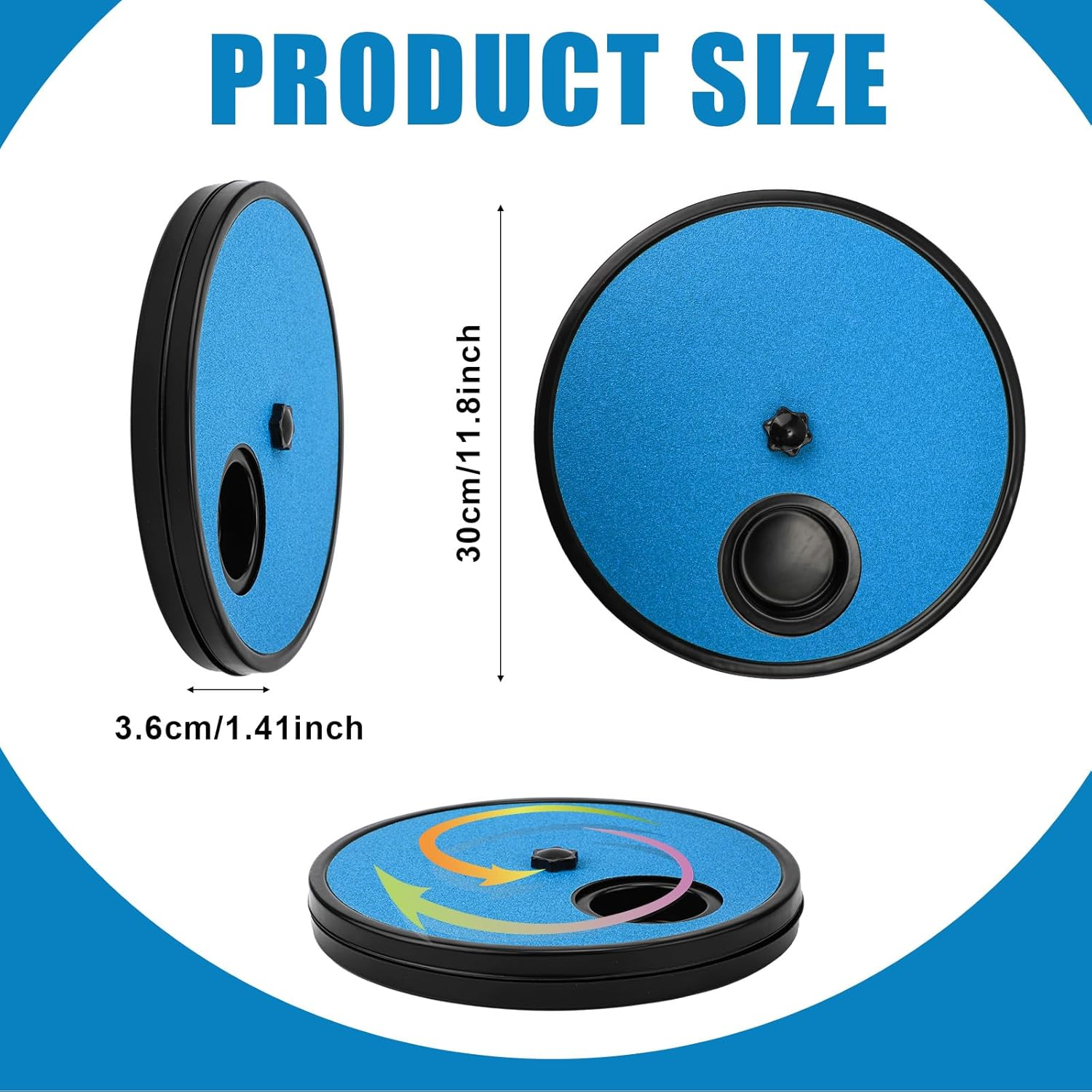 NQEUEPN Dog Scratch Pad for Nails, 3 in 1 round Rotatable Pet Nail Grinding Mat Slow Food Storage Box Fun Dog Nail File Board for Pets Gift Nail Care image number 4