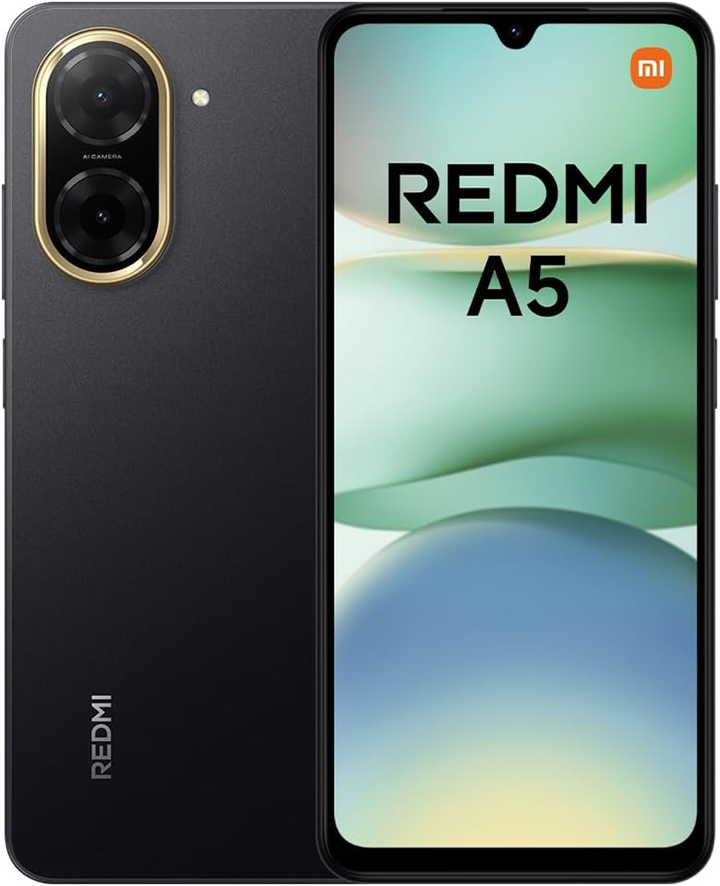 Xiaomi Redmi A5 Smartphone &ndash; 3GB+64GB, 6.52" HD+ Display, 5000Mah Battery, Android 13 Go Edition, Dual SIM &ndash; Green