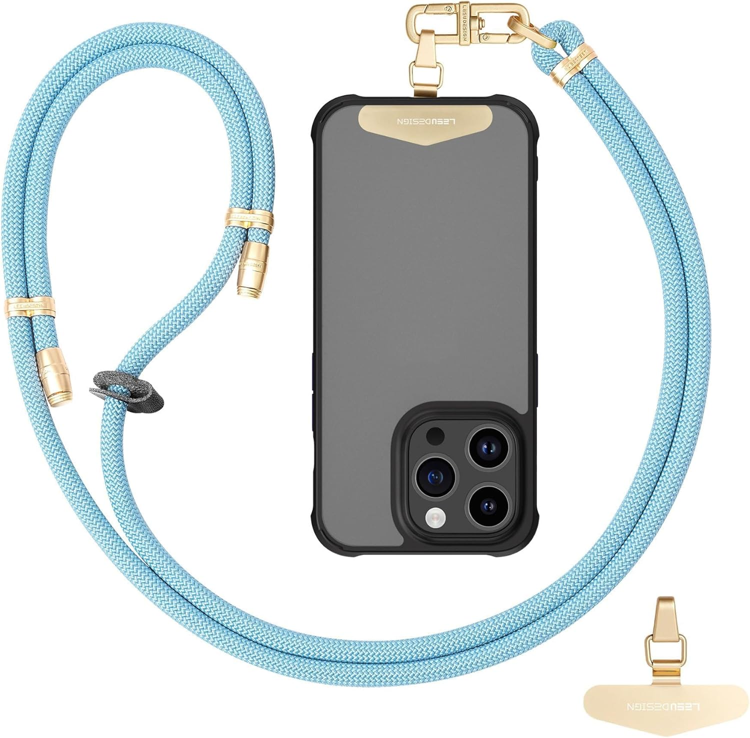 ZANZER Universal Phone Lanyard Crossbody Phone Strap, Adjustable Neck Strap Metal Buckle Cell Phone Cord Strap Compatible with Most Mobile Phone