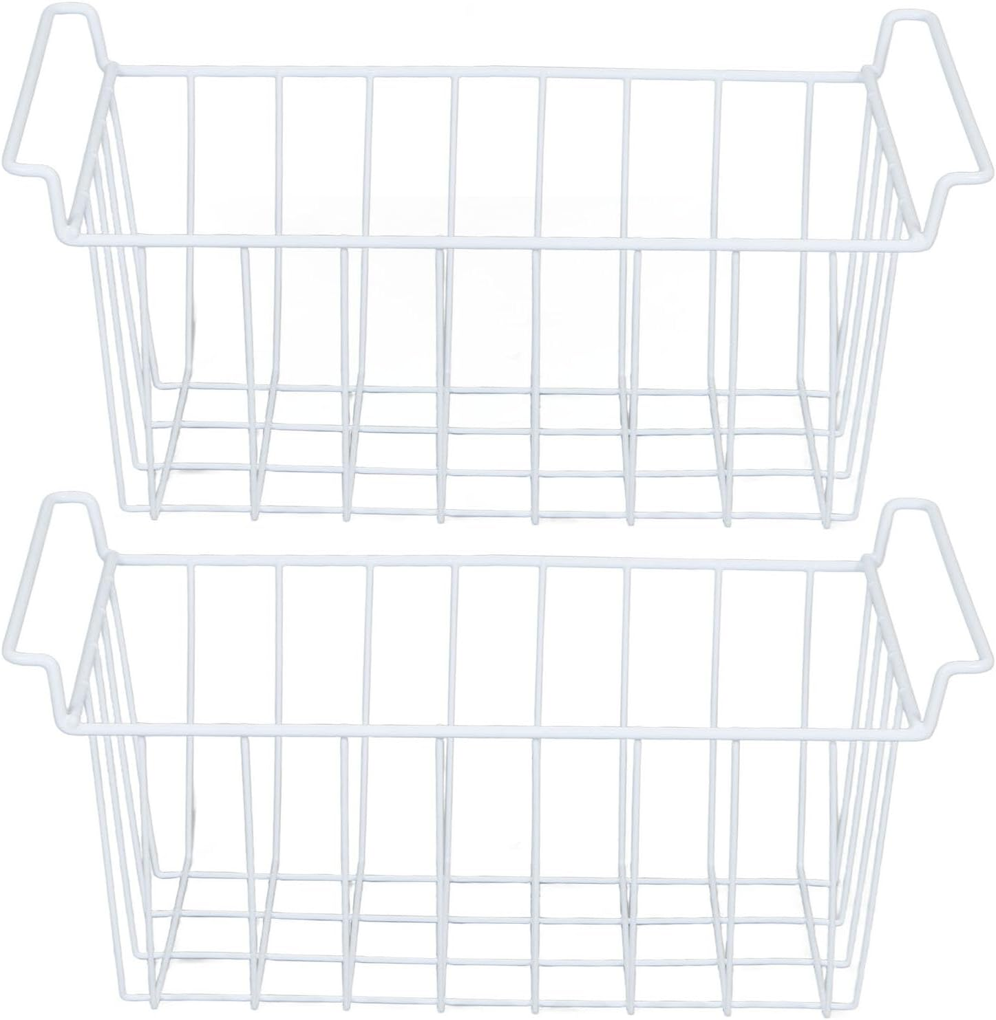 Freezer Wire Storage Basket, Freezer Basket Accessories for Pantry Storage, Organizing Easy to Access and Wash for Freezers Refrigerators Shelve (L 45Cm X W 24.5Cm X H 20Cm) image number 6