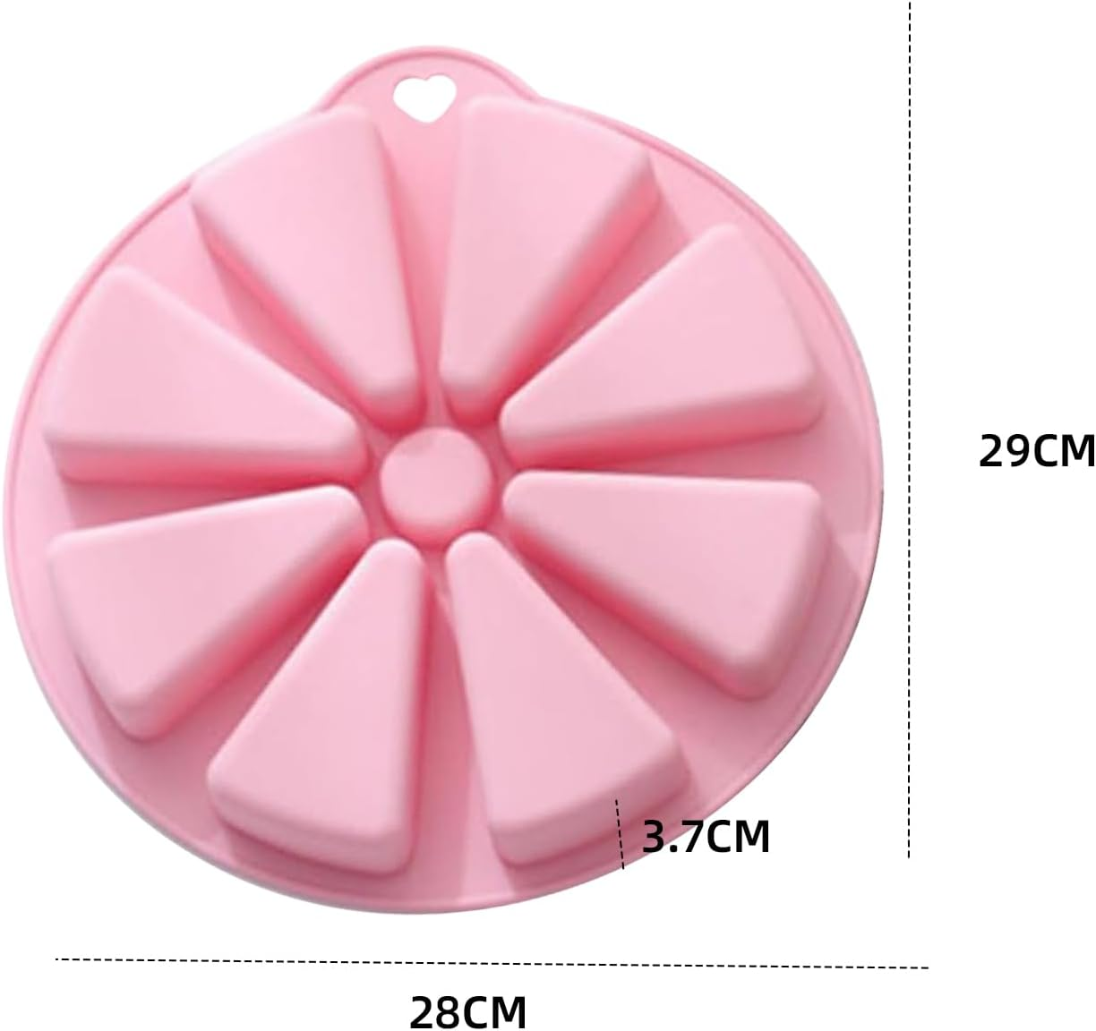 Lyfengdeam Bakeware Molds Cake Pan Silicone Cake Mold Pudding Triangle Cakes Mould Muffin Baking Tools Fondant Cake Molds 8 Silicone Baking Mold Non-Stick Bakeware Pan Baking Gadget image number 2
