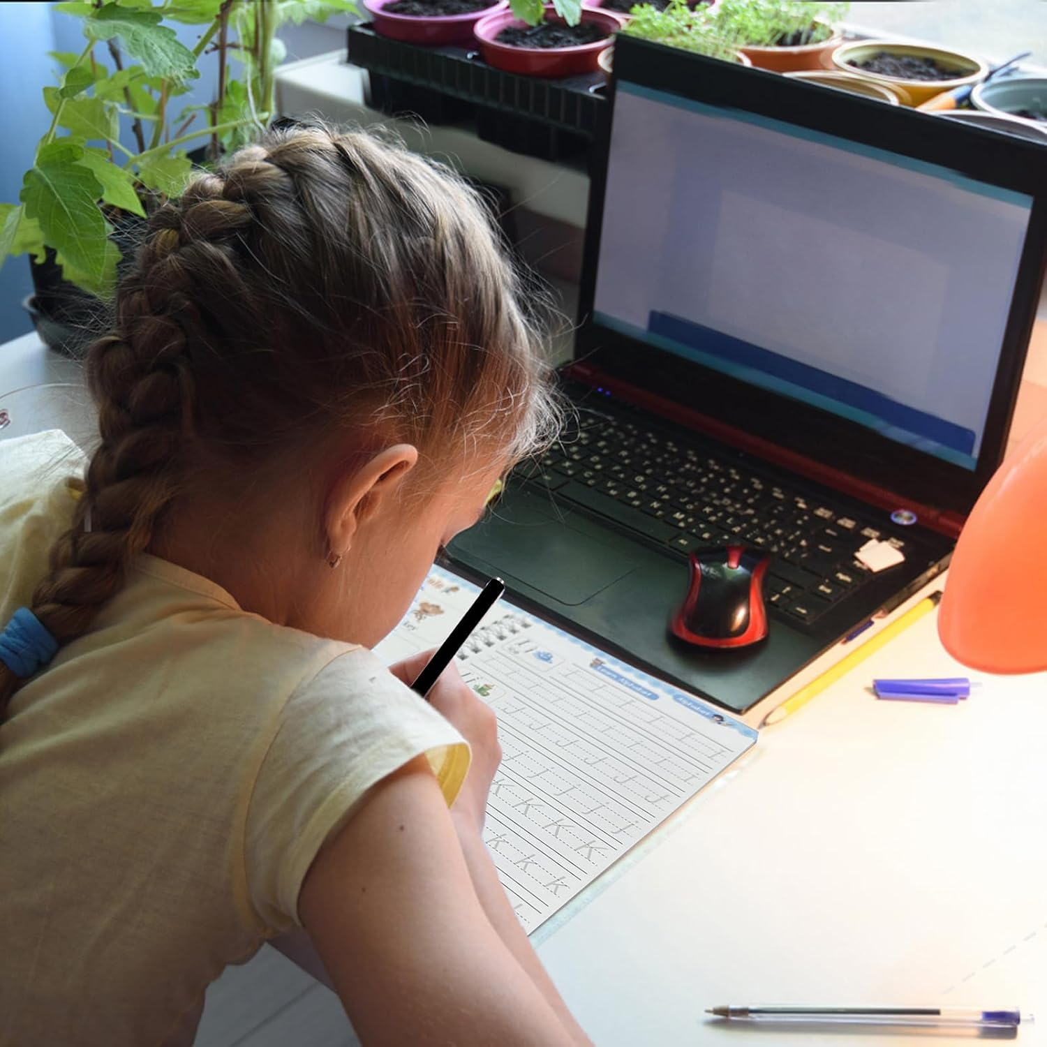 Grooved Handwriting Books for Kids Age 3-8 Reusable Magic Practice Copybook Magic Writing Practice Copy Books for Pre-Writing Activities and Fine Motor Skills Development (4) image number 4