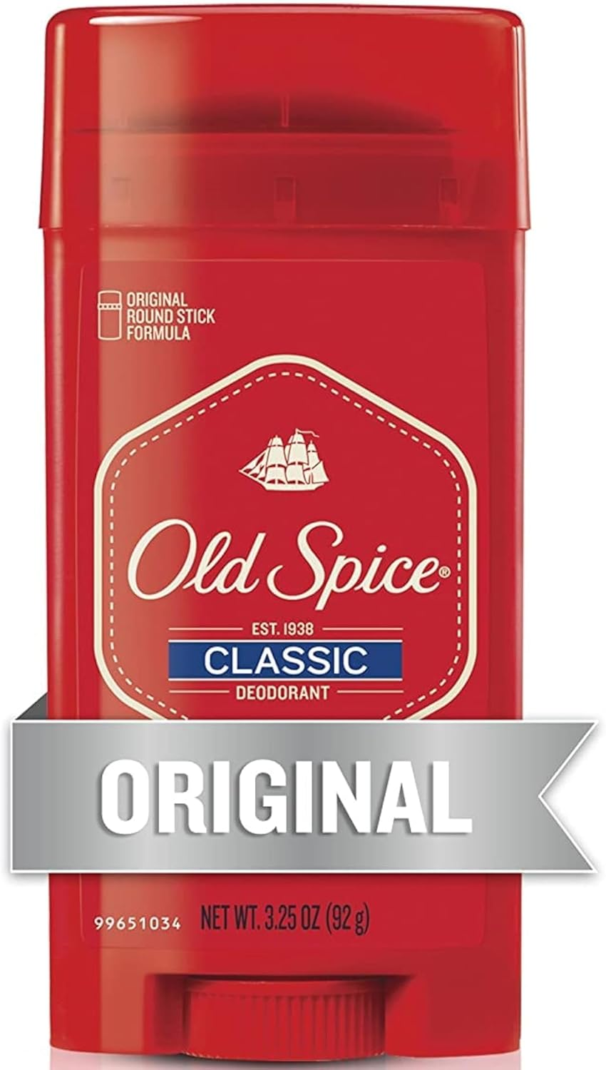 Old Spice Deodorant 3.25 Ounce Classic Original round Stick (96Ml) (3 Pack) image number 3