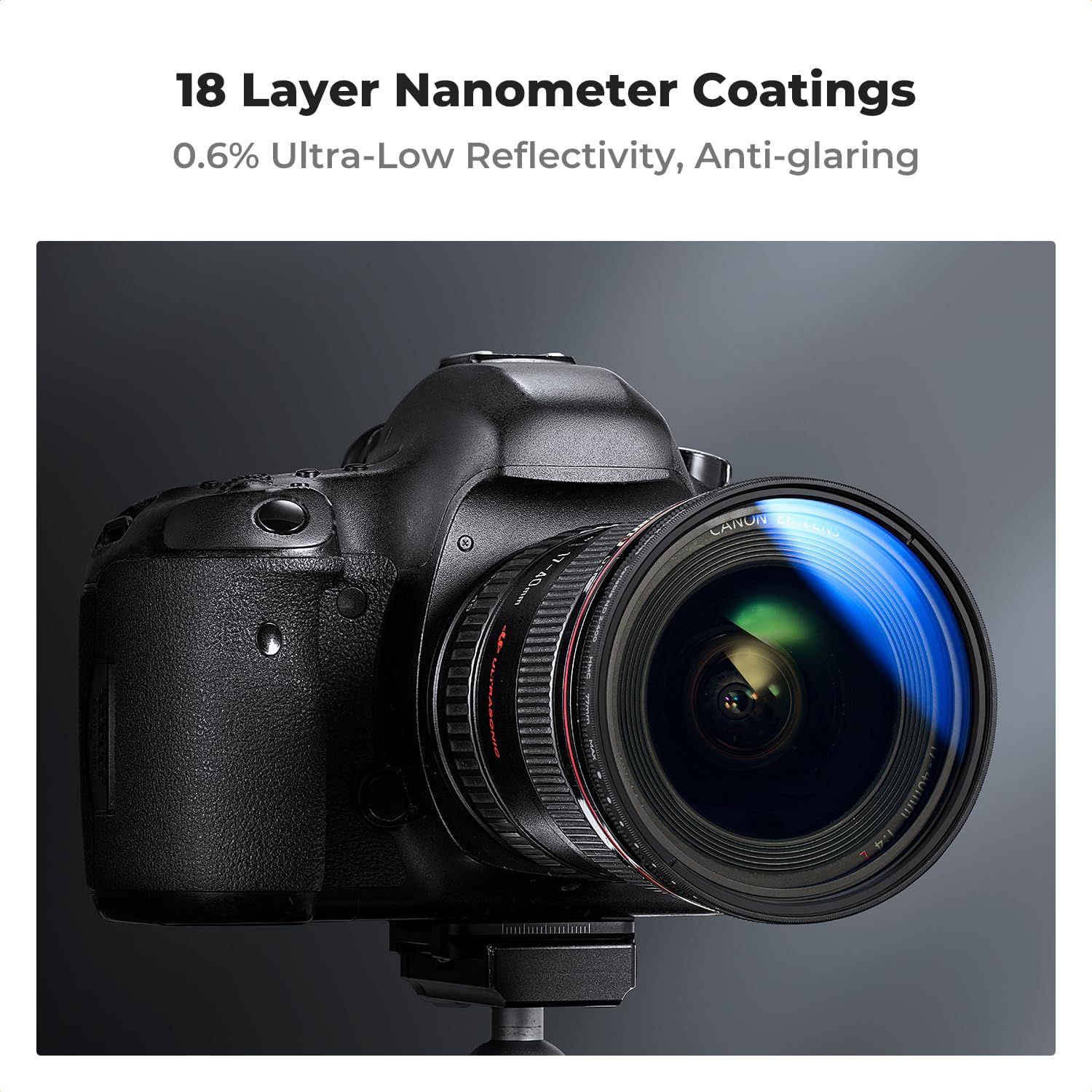 K&F CONCEPT 40.5Mm True Color Variable ND2-400 (1-9 Stops) ND Lens Filter Adjustable Neutral Density Filter with 18 Multi-Layer Coatings for Camera Lens (K-Series) image number 3