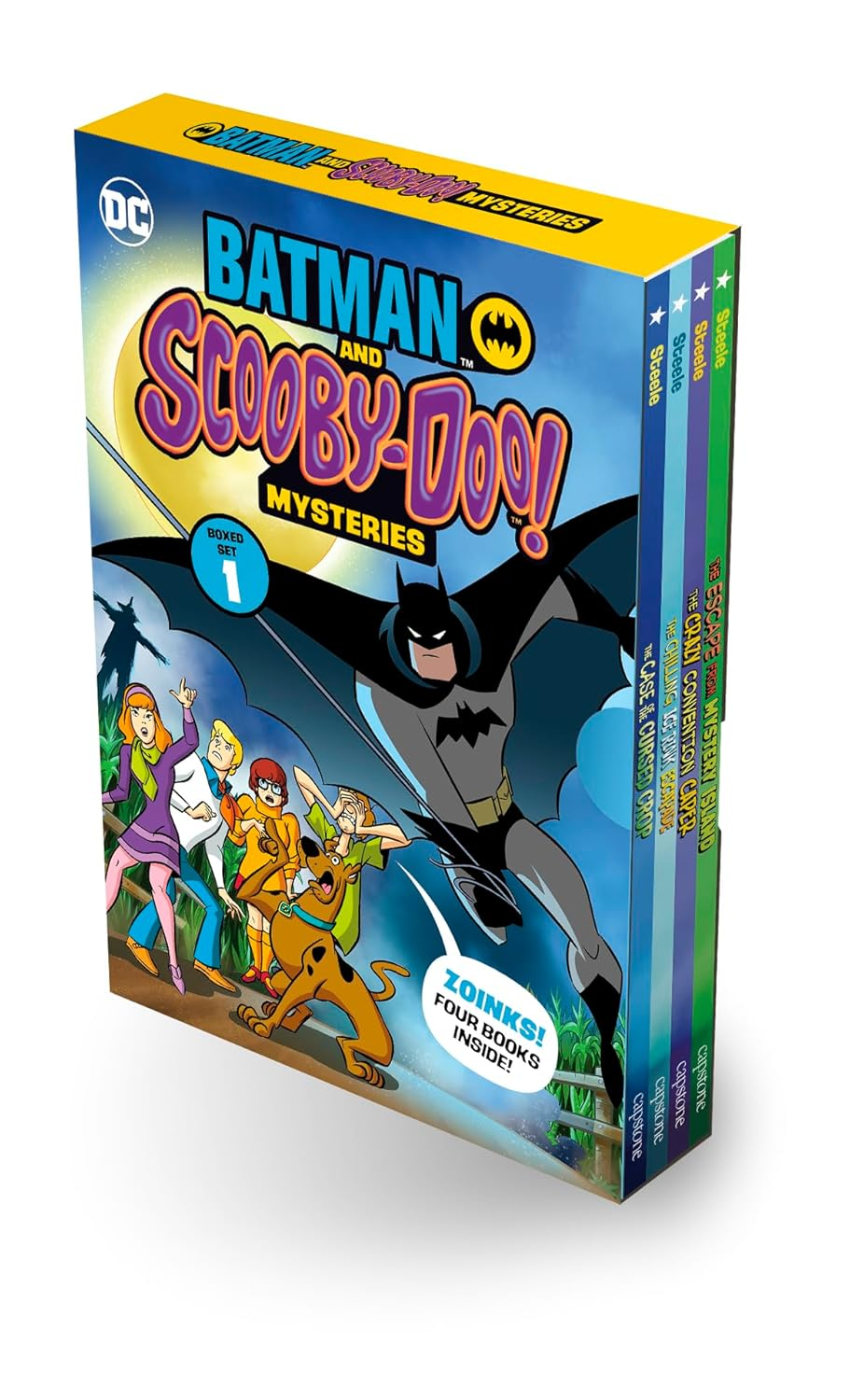 Batman and Scooby-Doo! Mysteries Boxed Set #1 (Batman and Scooby-Doo! Mysteries, 1): the Case of the Cursed Crop, the Chilling Ice Rink Escapade, the ... Caper, the Escape from Mystery Island