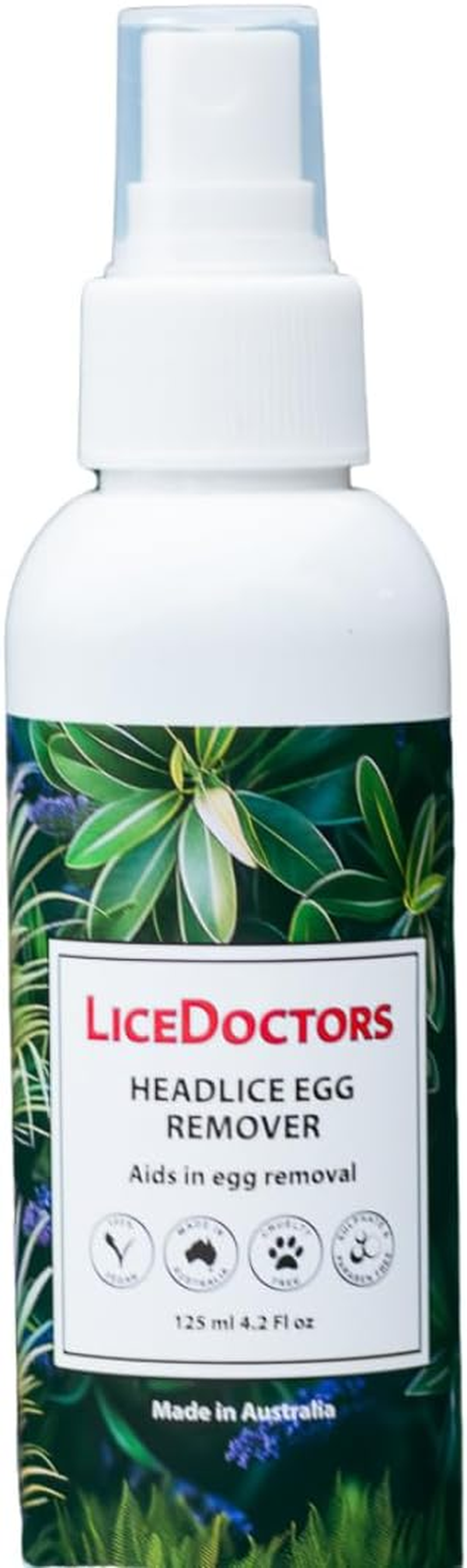 Licedoctors Egg Remover Spray &ndash; Dissolves Nit Glue for Easy Comb-Out | Chemical-Free & Safe | Made in Australia | 125Ml image number 1
