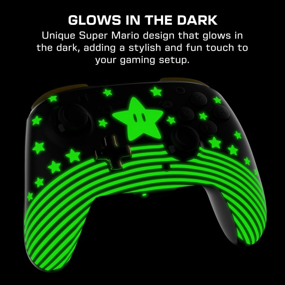 TB NSW Rematch Glow Wireless plus Controller - Super Star Mario image number 4