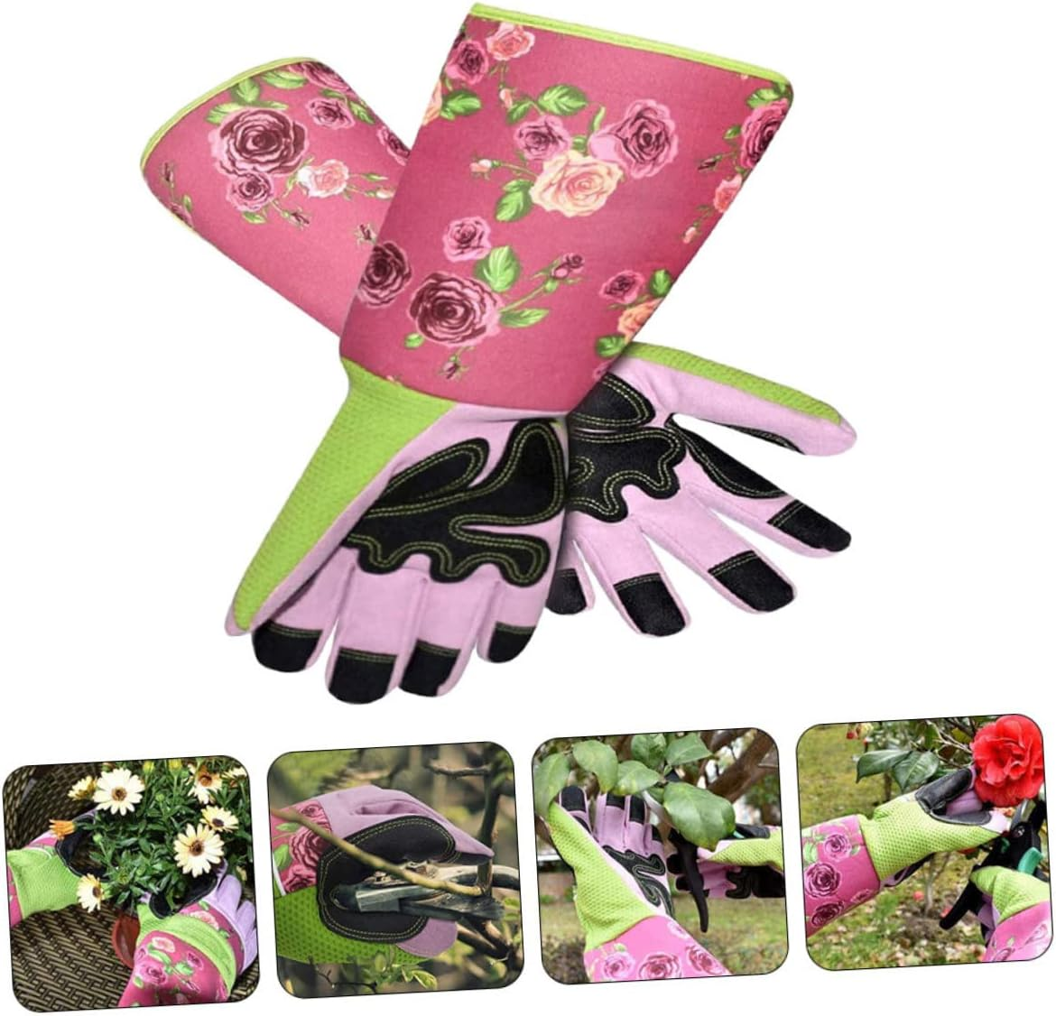 Kisangel Cut and Stab Gloves for Gardener Work Thickened Gardening Protective Gloves for Pruning Tasks Garden