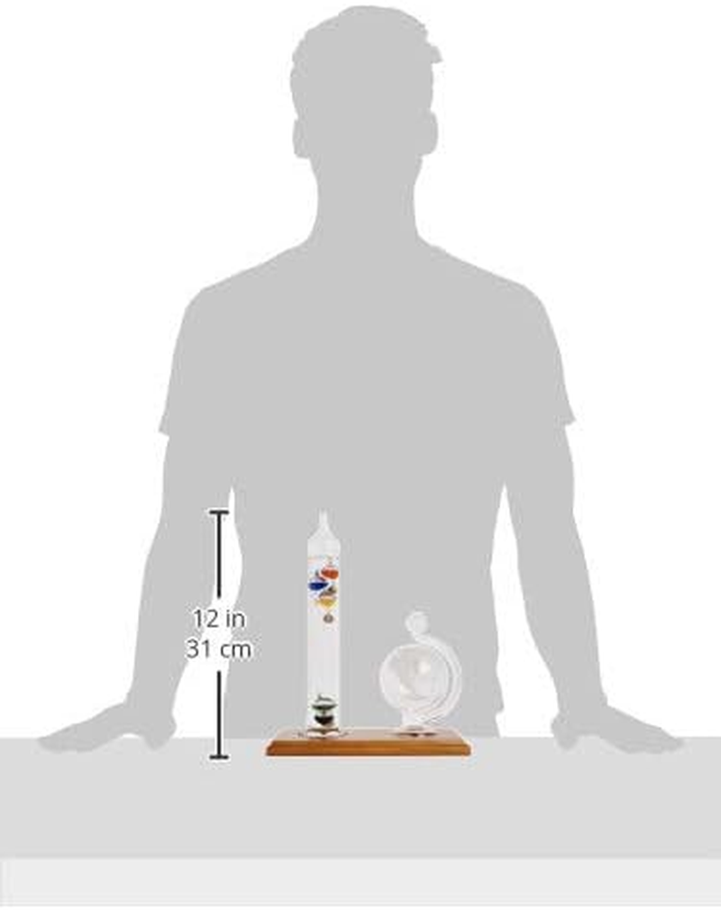 Acurite 00795A2 Galileo Thermometer with Glass Globe Barometer image number 6